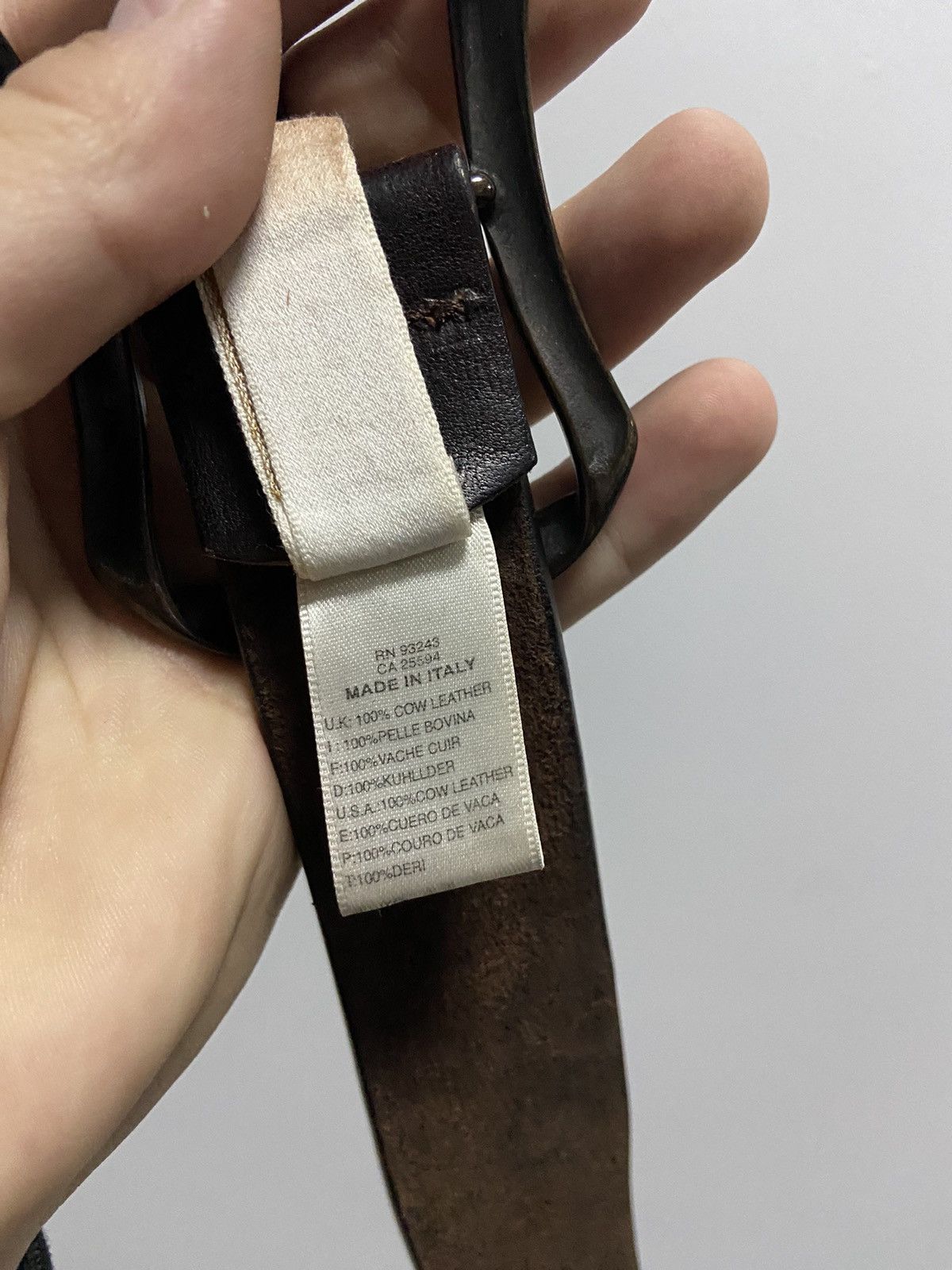 Diesel × Vintage Diesel belt leather vintage made in Italy avant Garde Size ONE SIZE - 7 Thumbnail