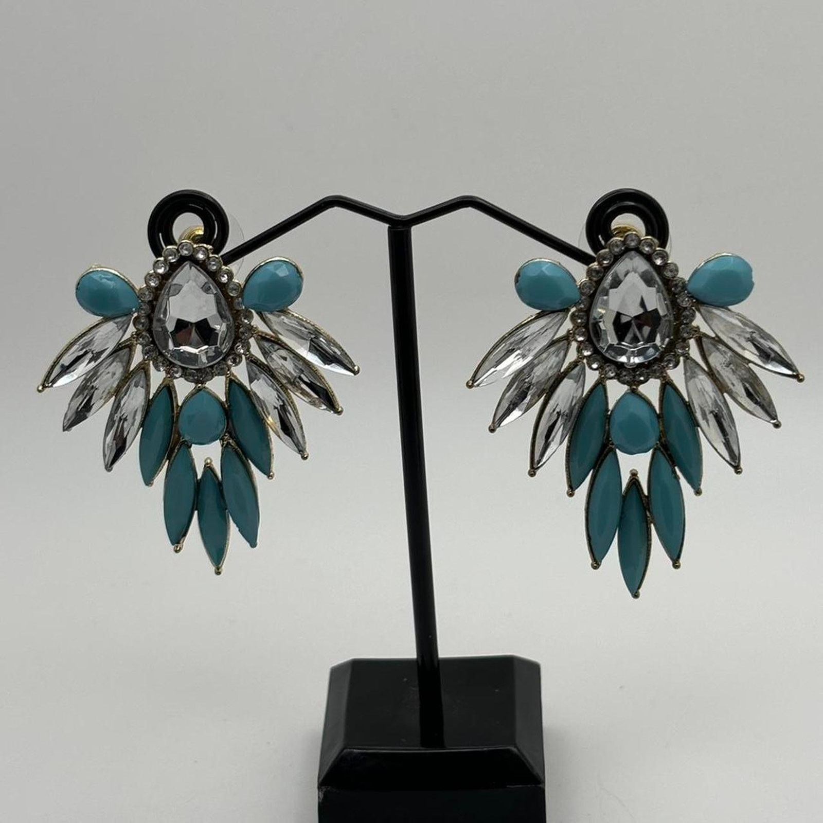 Other Vintage silver & blue earrings Size ONE SIZE - 2 Thumbnail