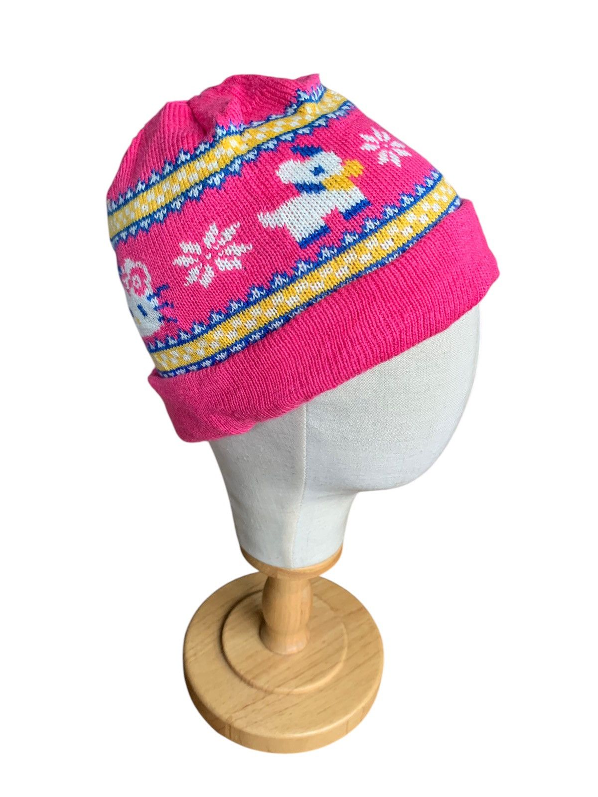 Japanese Brand × Kapital × Vintage Vintage Hello Kitty Knitted Winter sessions Beanie hats Size ONE SIZE - 2 Thumbnail