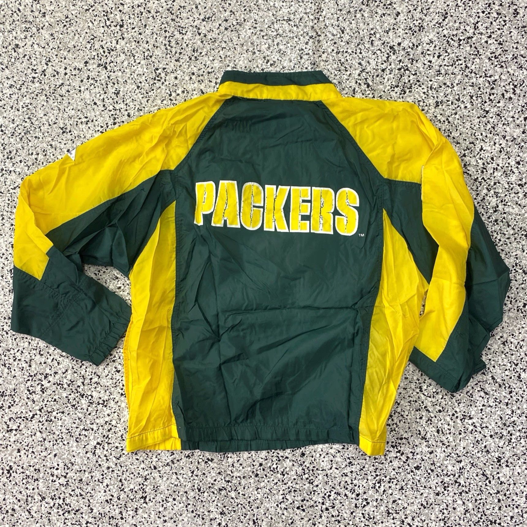 NFL VINTAGE 80s Apex One NFL Green Bay Packers Windbreaker Medium Green Packers Logo Jacket Boys/Men? Size US M / EU 48-50 / 2 - 5 Thumbnail
