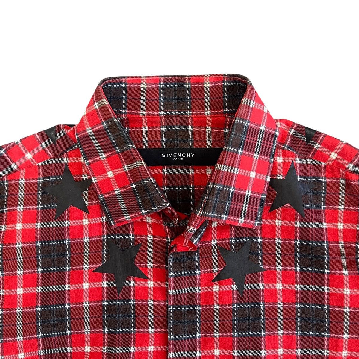 Givenchy Givenchy FW2015 Riccardo Tisci Star Print Check Shirt Size US M / EU 48-50 / 2 - 2 Thumbnail