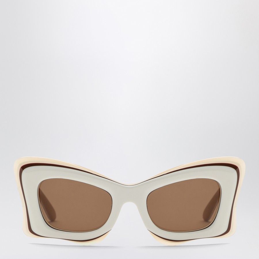 Loewe o1d2blof0824 Size: OS / Acetate Sunglasses in White & Beige Size ONE SIZE - 1 Thumbnail