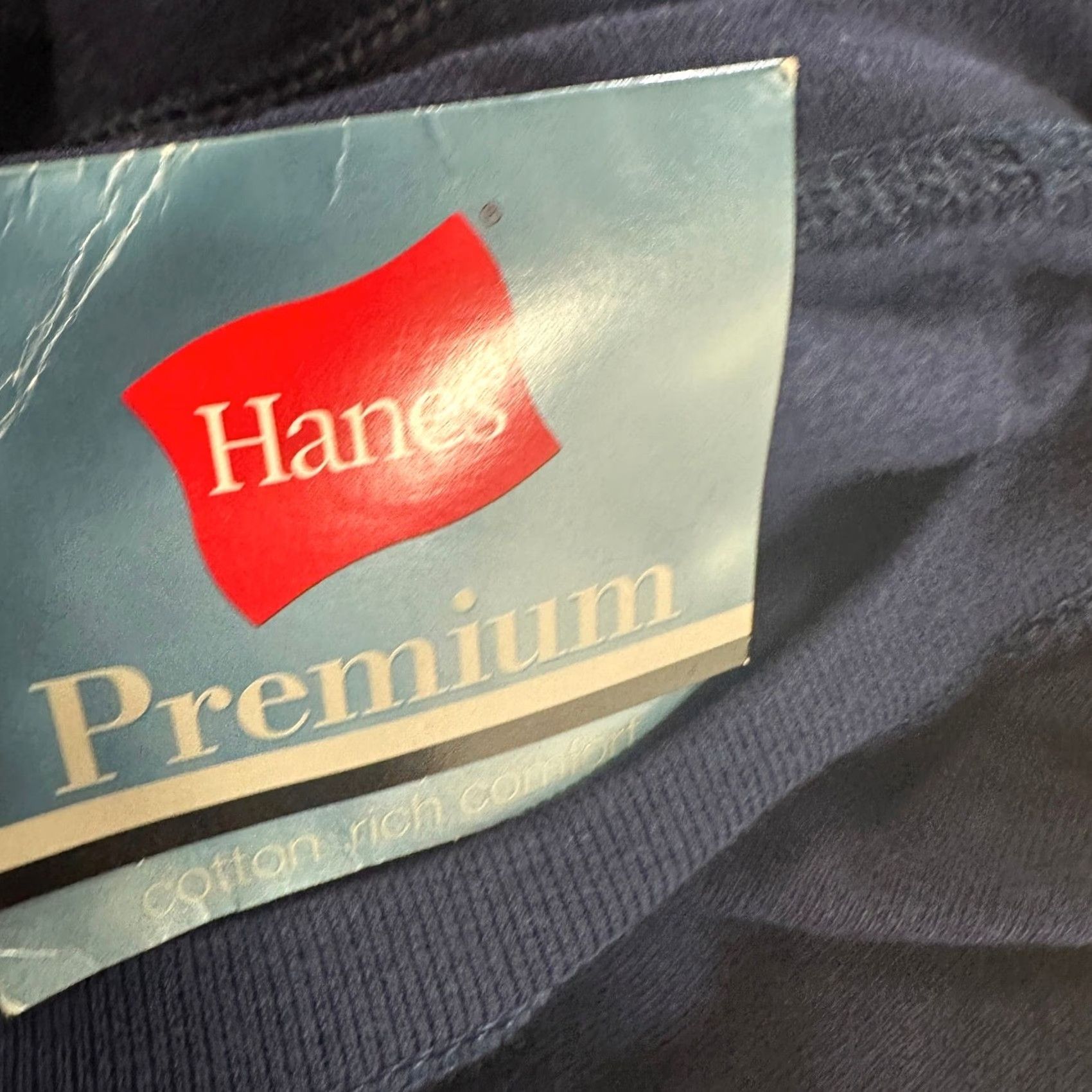 Hanes Hanes Crew Neck Sweatshirt Adult 2XL Dark Blue Pullover Knit Mens NEW Size US XXL / EU 58 / 5 - 5 Thumbnail