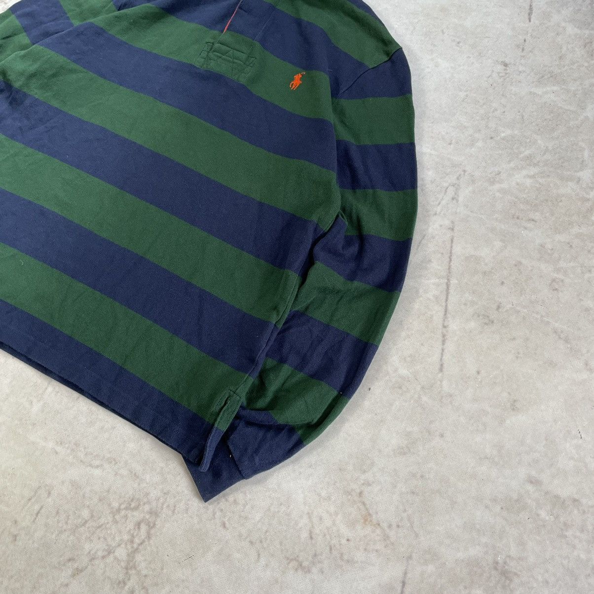 Polo Ralph Lauren × Vintage Vintage 90s Polo Ralph Lauren Chief Keef Stripe Rugby Shirt Size US M / EU 48-50 / 2 - 4 Thumbnail