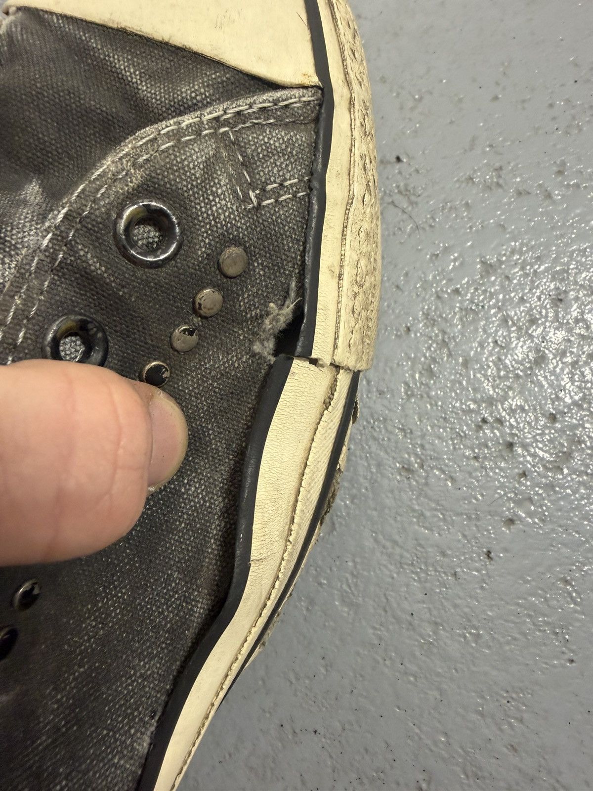 Converse × John Varvatos John Varvatos x Convers Metal Rivets Sneakers Size US 13 / EU 46 - 7 Thumbnail