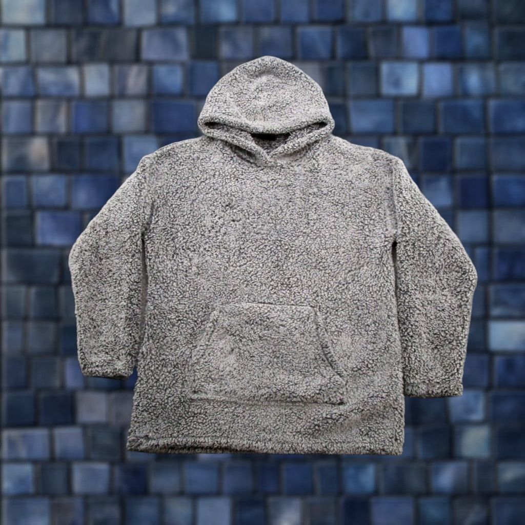 Vintage 32 Heat Women's Gray Sherpa Pullover Hoodie Size Medium Outdoor Pullover Sweatshirt Sweatshirt Hoodie Shirt Womens Outdoor 90s? Size M / US 6-8 / IT 42-44 - 1 Thumbnail