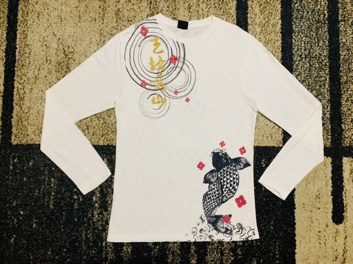 Japanese Brand LAST DROP#Vintage y2k Japanese Koi Fish Long Sleeve Size US S / EU 44-46 / 1 - 1 Thumbnail