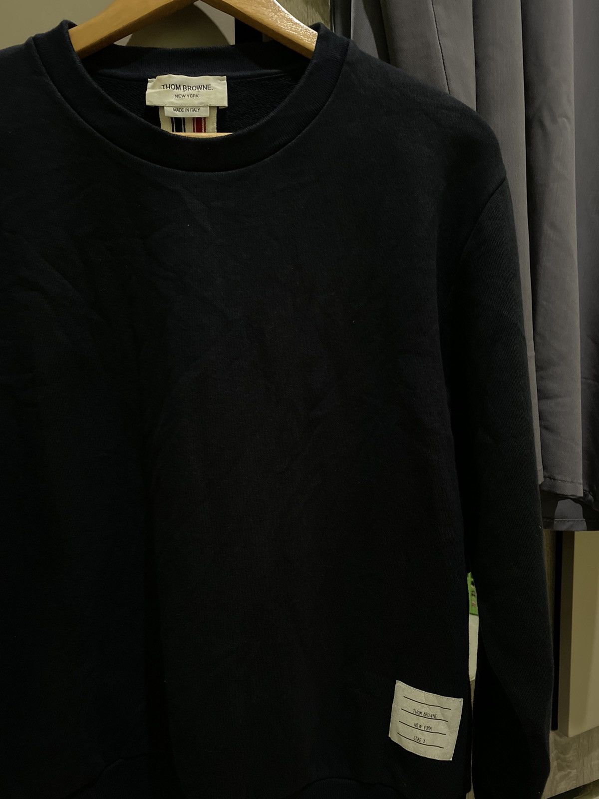 Thom Browne Thom browne grosgrain loopback crew sweat Size US L / EU 52-54 / 3 - 5 Thumbnail