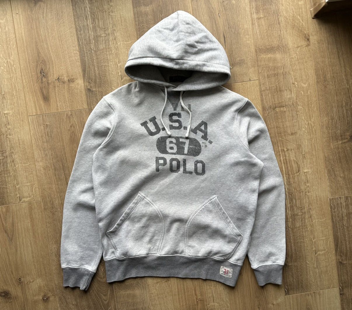 Polo Ralph Lauren Polo Ralph Lauren USA 67 pullover gray hoodie Size US M / EU 48-50 / 2 - 2 Thumbnail