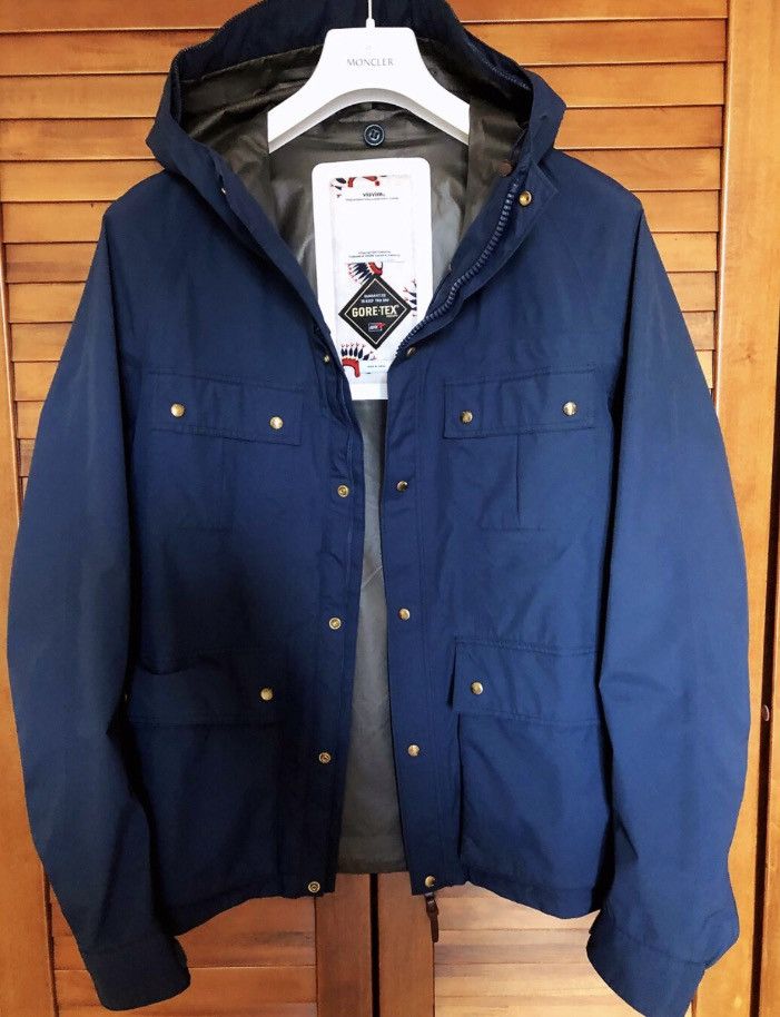 Visvim Visvim classic navy blue hardshell jacket | Grailed