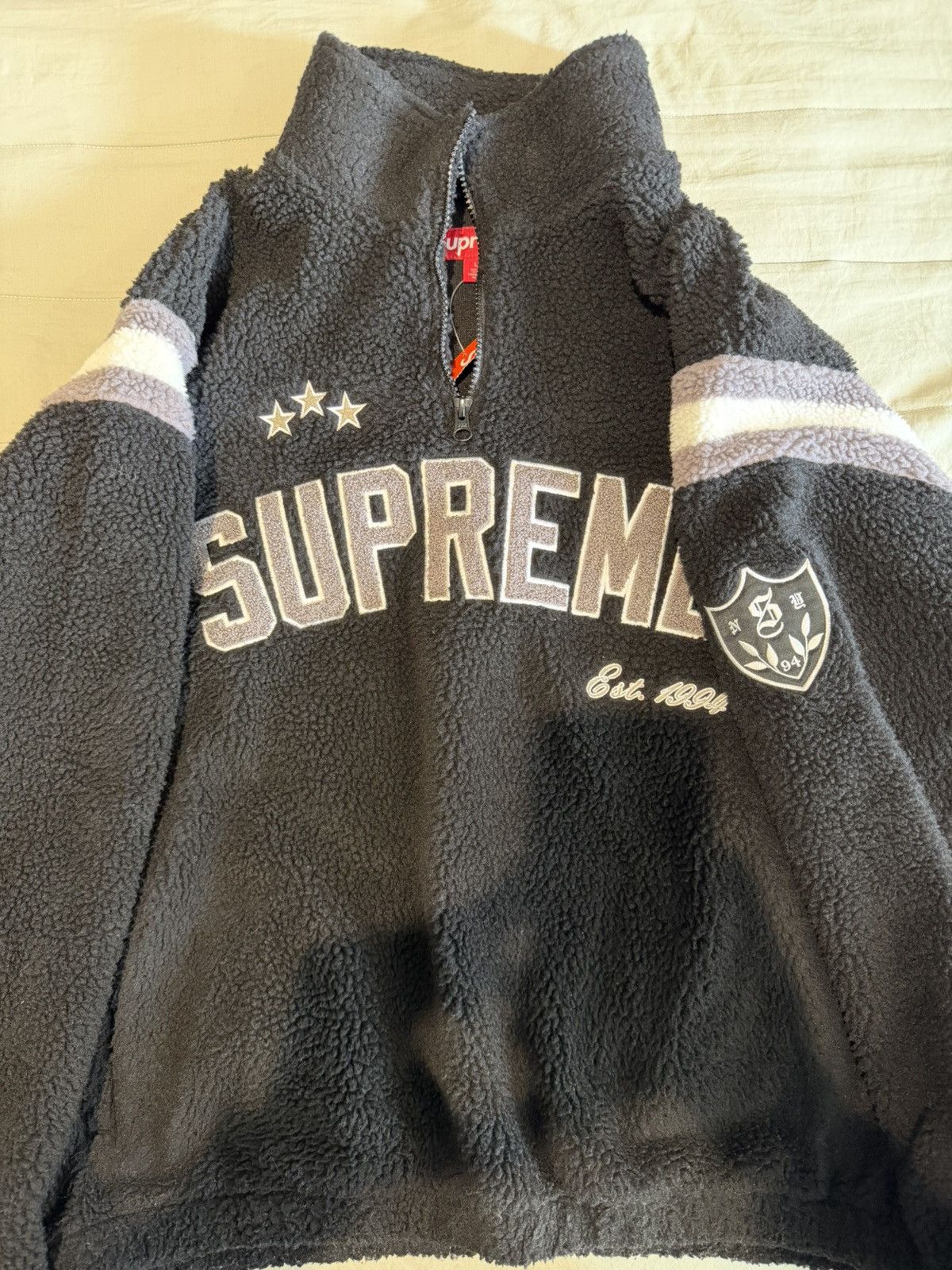 Supreme Supreme Arc Logo Half Zip Fleece Pullover Size US L / EU 52-54 / 3 - 4 Thumbnail