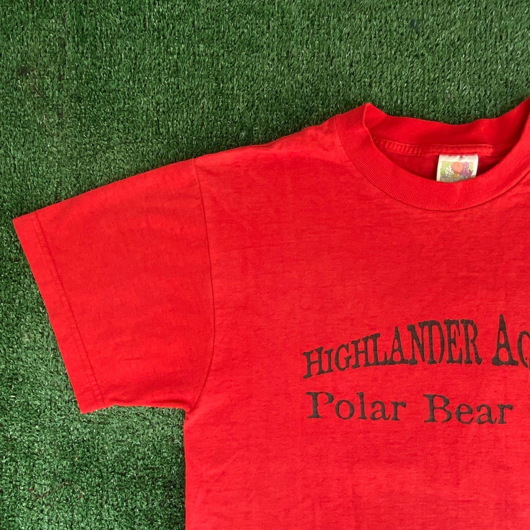 Fruit Of The Loom Vintage 90s Polar Bear Shirt Grunge Nature Animal Humor Tee Size US M / EU 48-50 / 2 - 5 Thumbnail