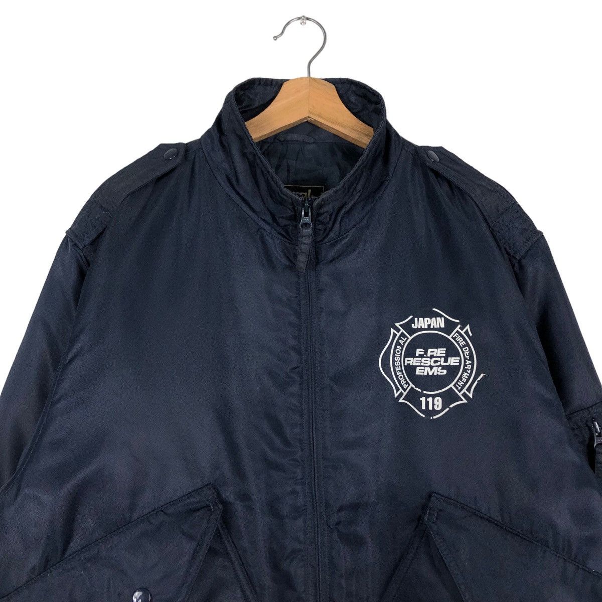 Japanese Brand 🔥Riot Riot Vintage Bomber Jacket Signal Logo Issey Miyake Size US L / EU 52-54 / 3 - 3 Thumbnail