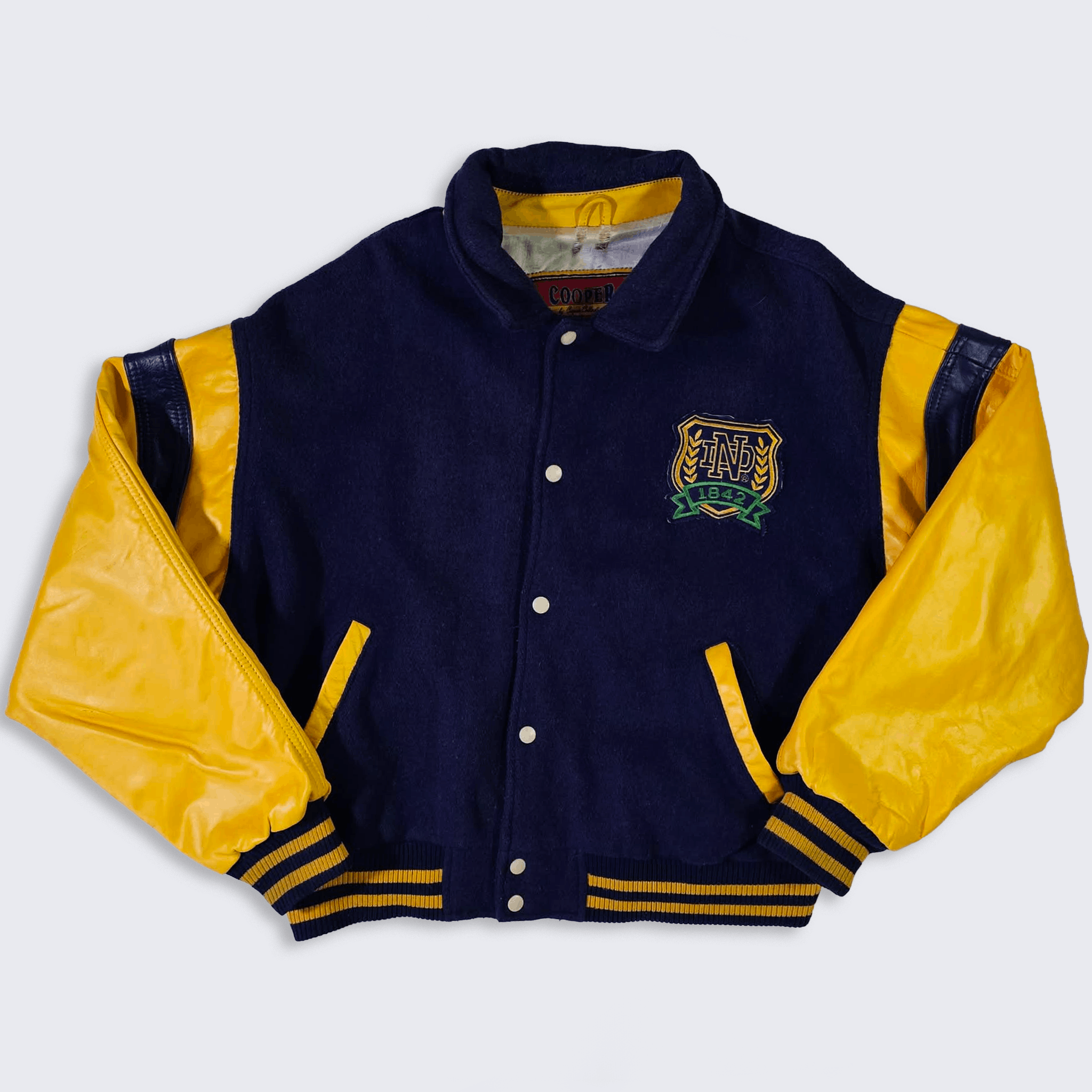 Cooper Notre Dame Fighting Irish Vintage 90s College Varsity Jacket Size US XL / EU 56 / 4 - 2 Thumbnail