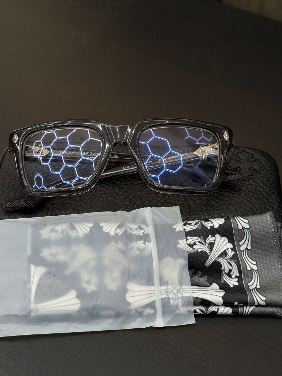 Chrome Hearts Chrome Hearts Flint “Halllamanass” Clear Glasses (NEW) Size ONE SIZE - 18 Thumbnail