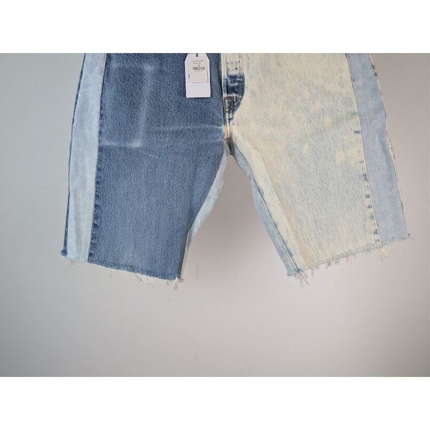 Gallery Dept. o1rshd1 Paneled Denim Shorts in Indigo Blue / Off White Size US 32 / EU 48 - 4 Thumbnail