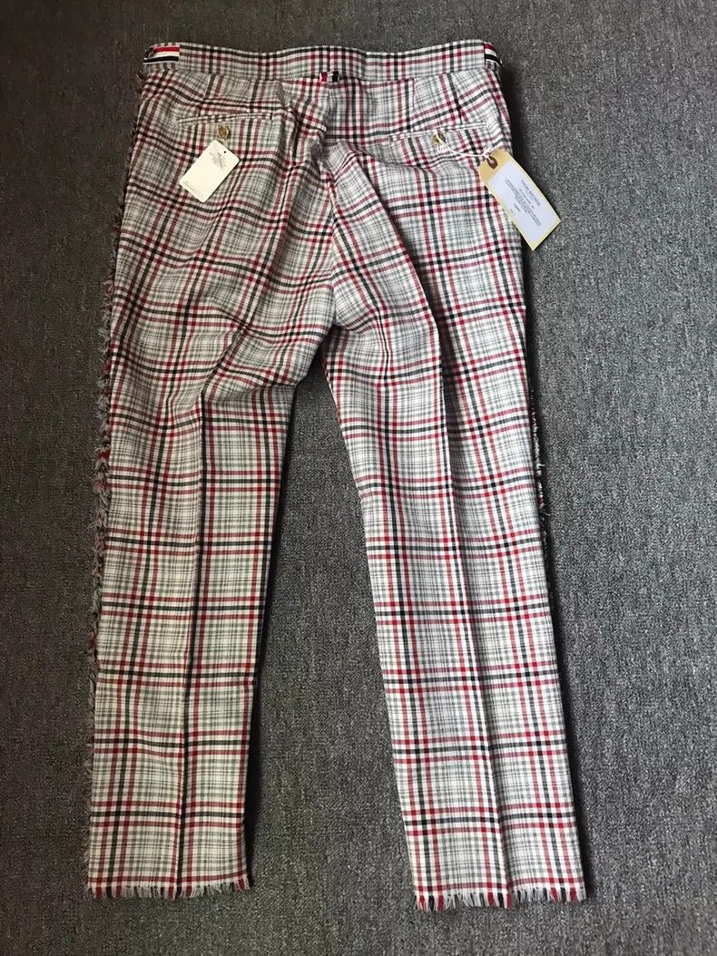 Thom Browne Thom Browne size3 Patchwork checkered trousers Size US 27 - 2 Thumbnail