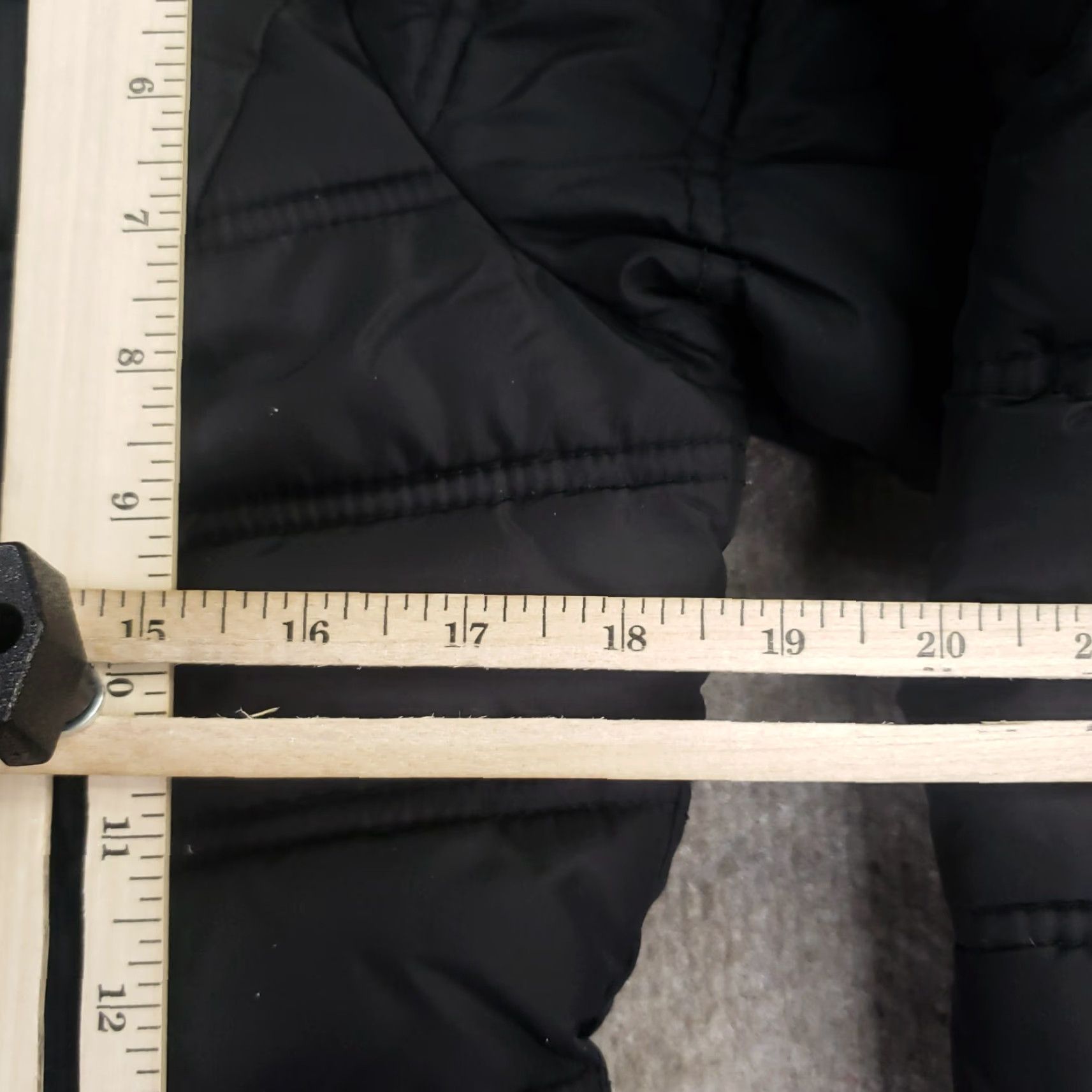 Vintage US Polo Assn. Puffer Jacket Womens Medium Black Full Zip Removable Faux Fur Hood Winter Size M / US 6-8 / IT 42-44 - 3 Thumbnail