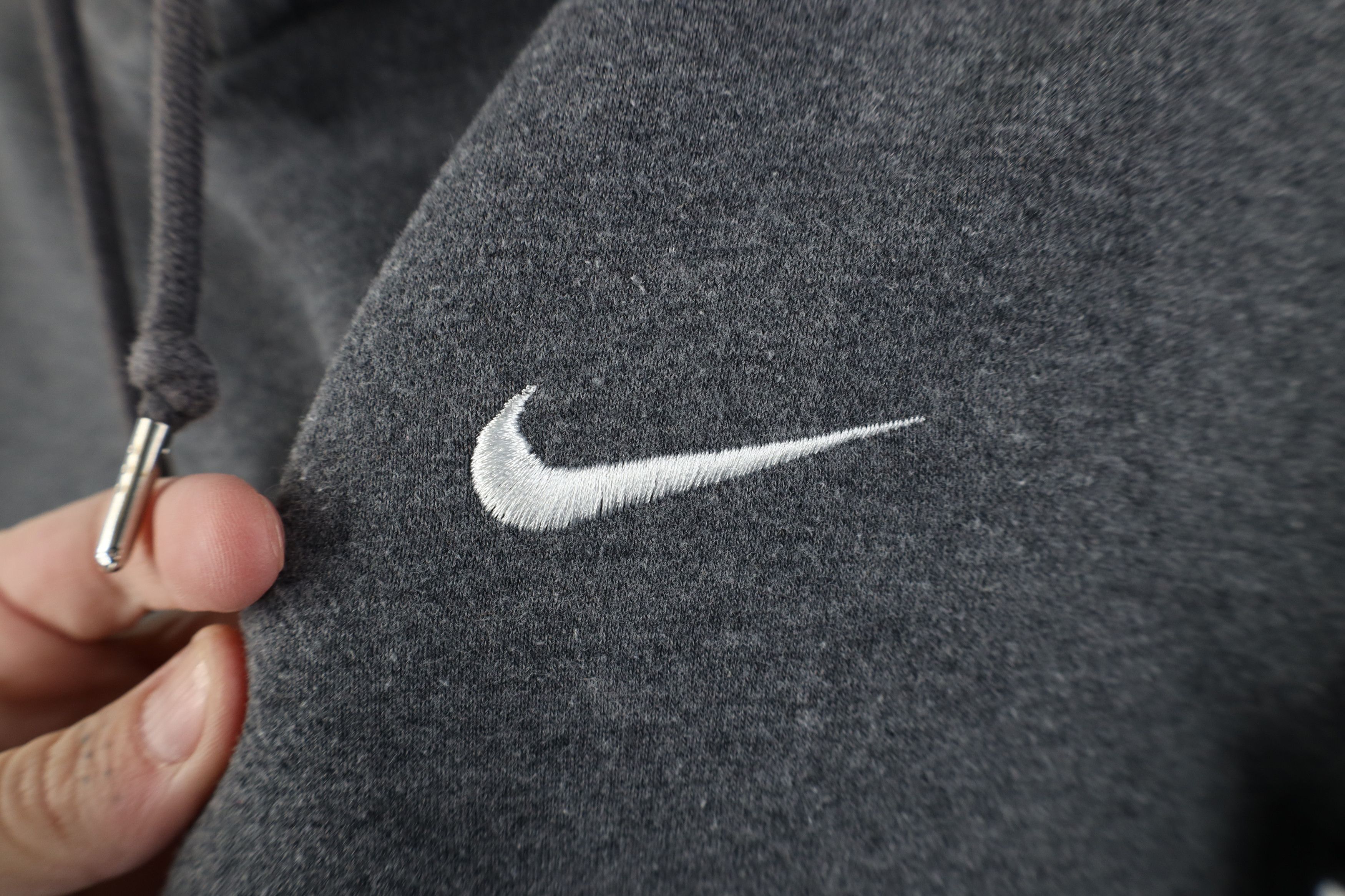 Nike Vintage Y2K Nike Scott Mini Swoosh Hoodie Heather Gray Size US L / EU 52-54 / 3 - 4 Thumbnail