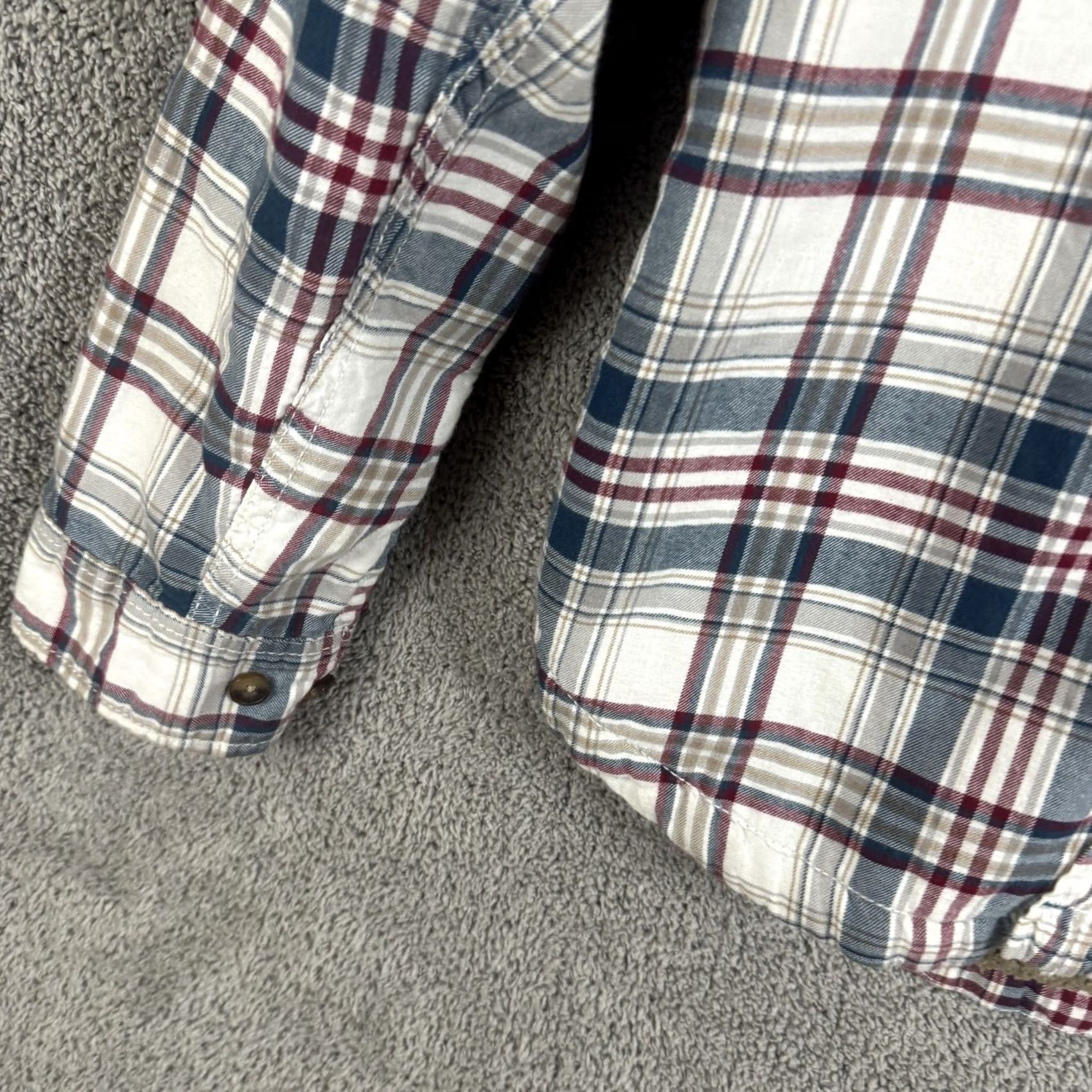 Vintage Aéropostale Jacket Mens S Plaid Flannel Sherpa Lined Button Shirt Shacket Size US S / EU 44-46 / 1 - 2 Thumbnail