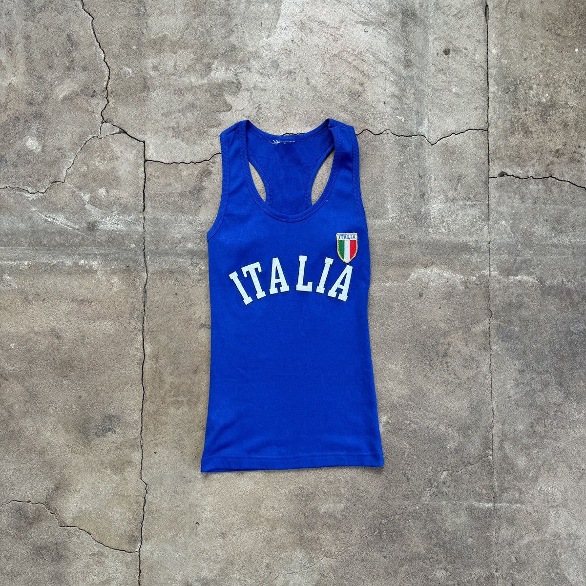 Vintage Vintage Y2K Italia Blue Tank Top Size US S / EU 44-46 / 1 - 1 Thumbnail