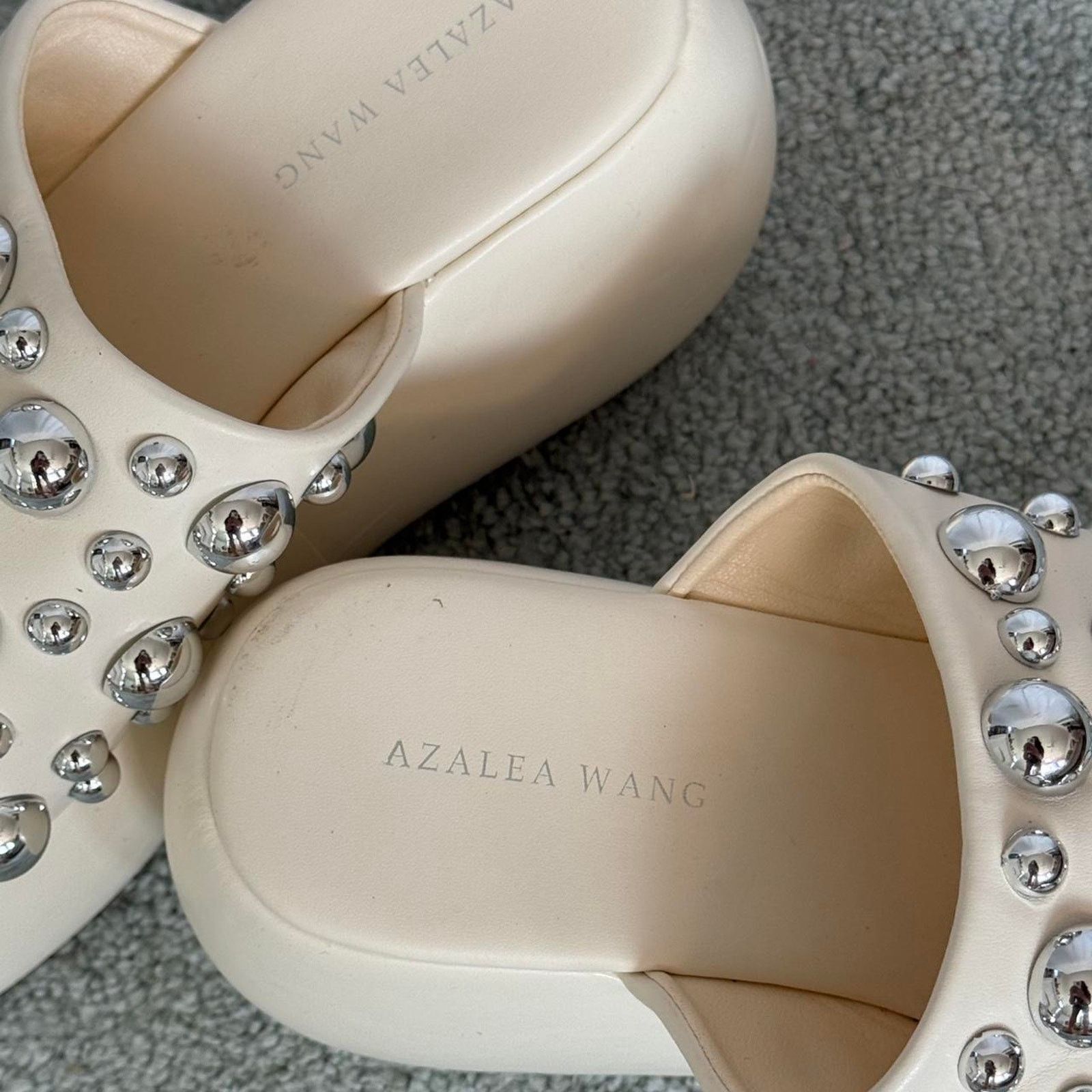 Azalea Wang ✿ studded chunky platform slides ✿ Size US 8.5 / IT 38.5 - 5 Thumbnail