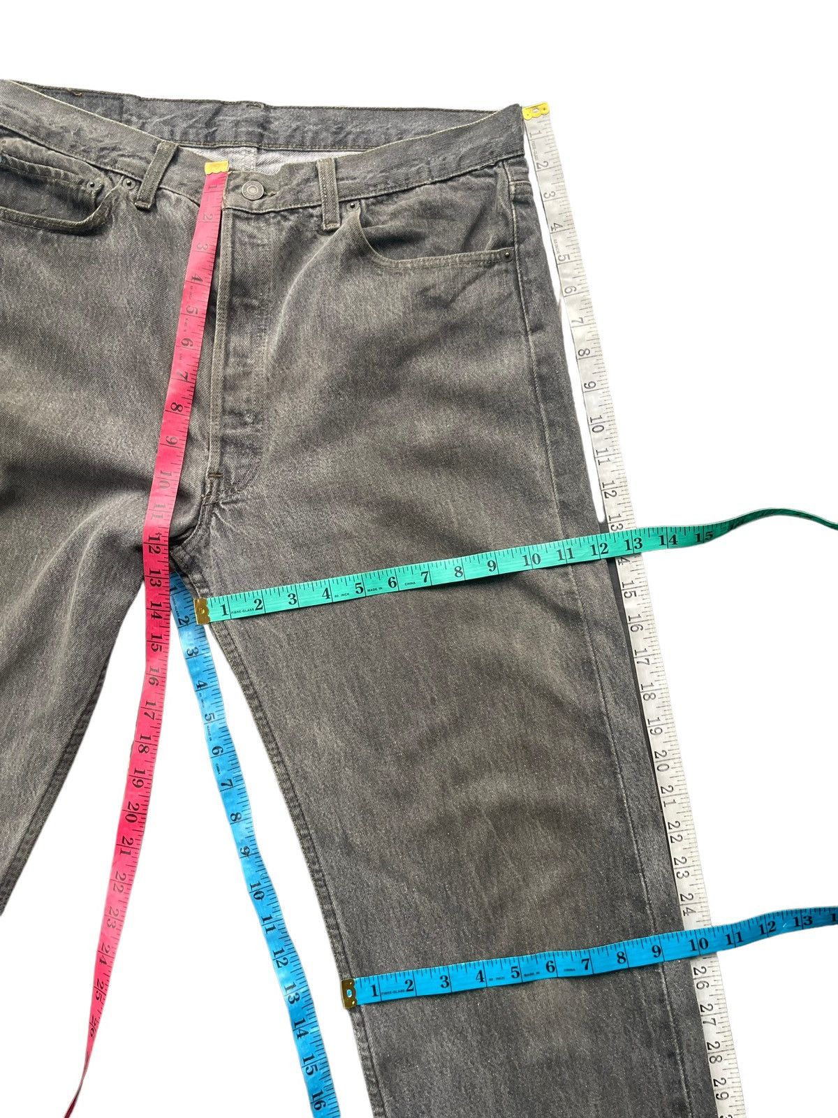 Levi's × Vintage Vintage 1991 Levis 501 e Faded Denim Size US 35 - 15 Thumbnail