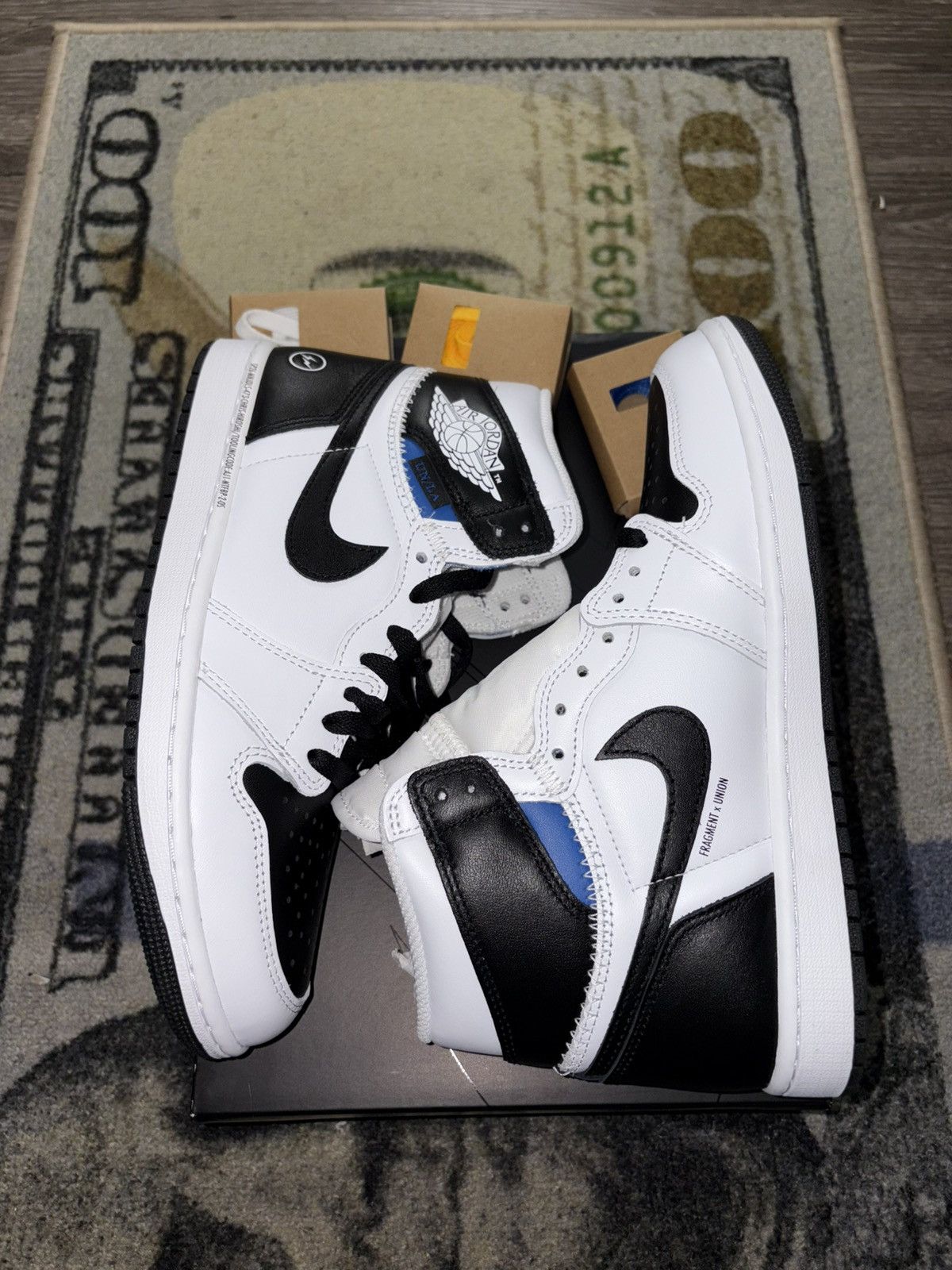 Fragment Design × Jordan Brand Jordan 1 Retro High OG SP Fragment x Union LA White Black Size US 8.5 / EU 41-42 - 1 Thumbnail