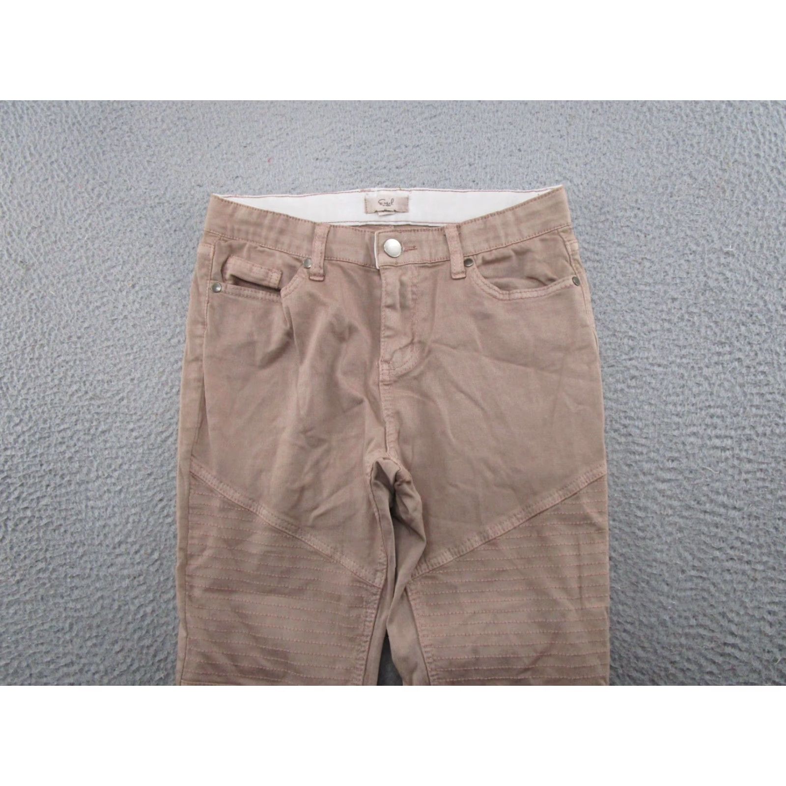 Denime Easel Jeans Skinny Fit Denim Beige Size M Womens Stretch 5-Pocket Design Vintage No Size 32" / US 10 / IT 46 - 3 Thumbnail