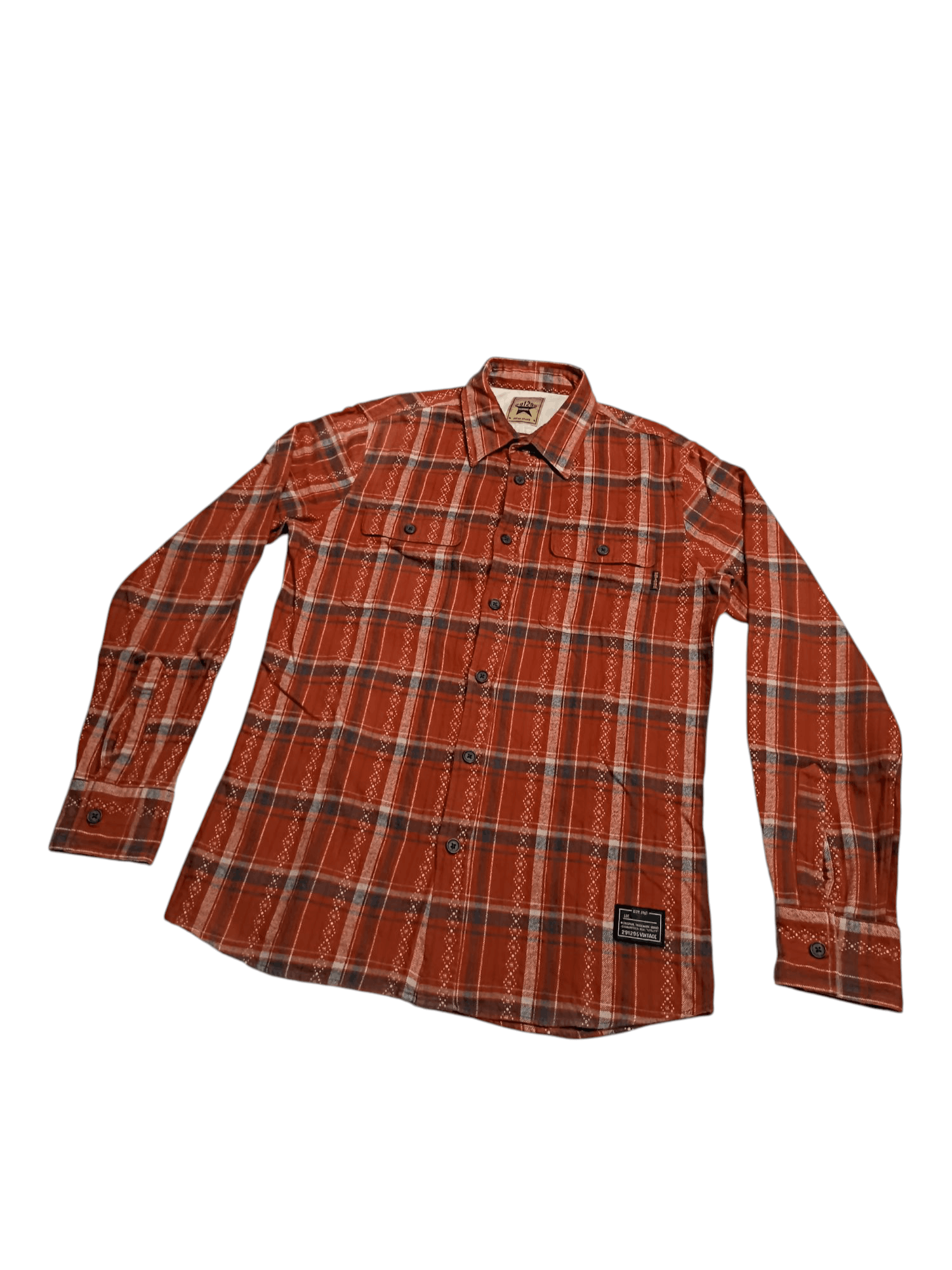 Japanese Brand × Vintage 291295=Homme Flannel Shirt Red Plaid Button Up Long Sleeve Size US L / EU 52-54 / 3 - 3 Thumbnail