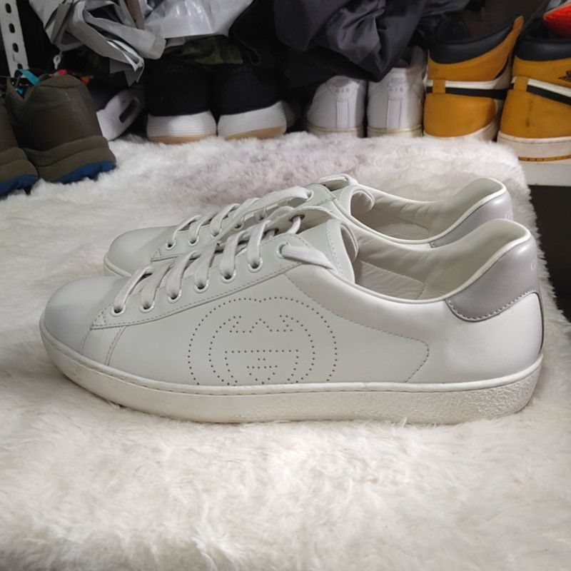 Gucci Gucci Ace G Logo Low-Top Sneakers for Men 0079 Size US 8.5 / EU 41-42 - 1 Thumbnail