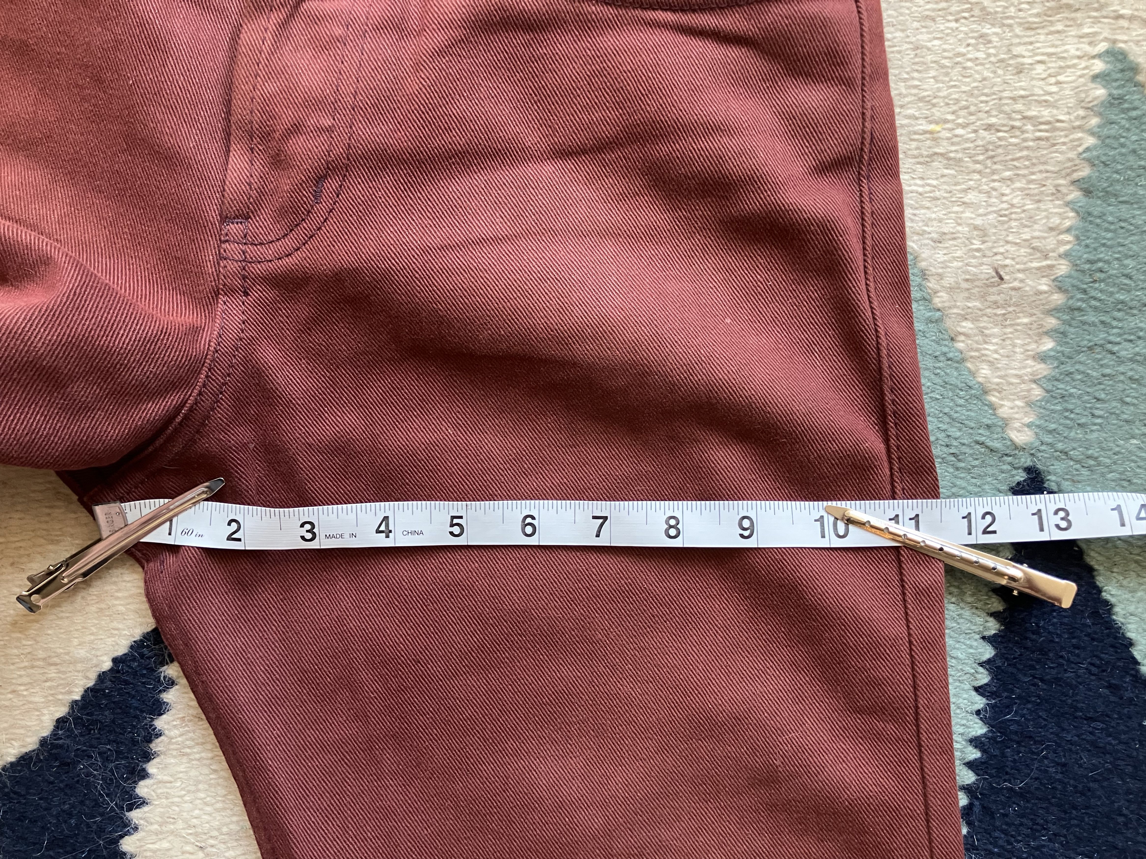 Naked & Famous Naked and Famous Weird Guy - Pomegranate x Brown Selvedge Size US 30 / EU 46 - 4 Thumbnail