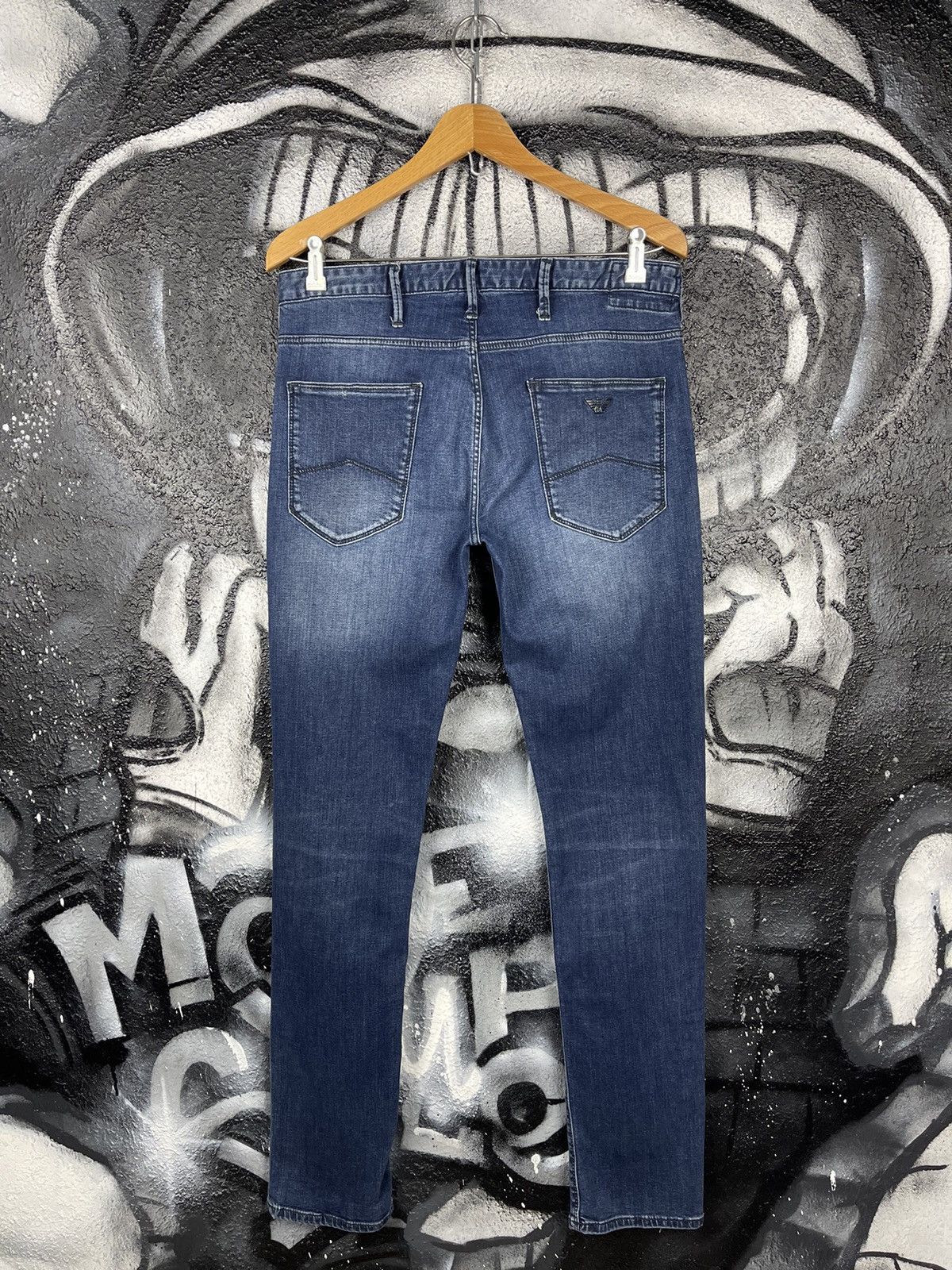 Emporio Armani Emporio Armani 9.5 oz. Slim Fit Blue Denim Jeans Size W32 Size US 32 / EU 48 - 11 Thumbnail