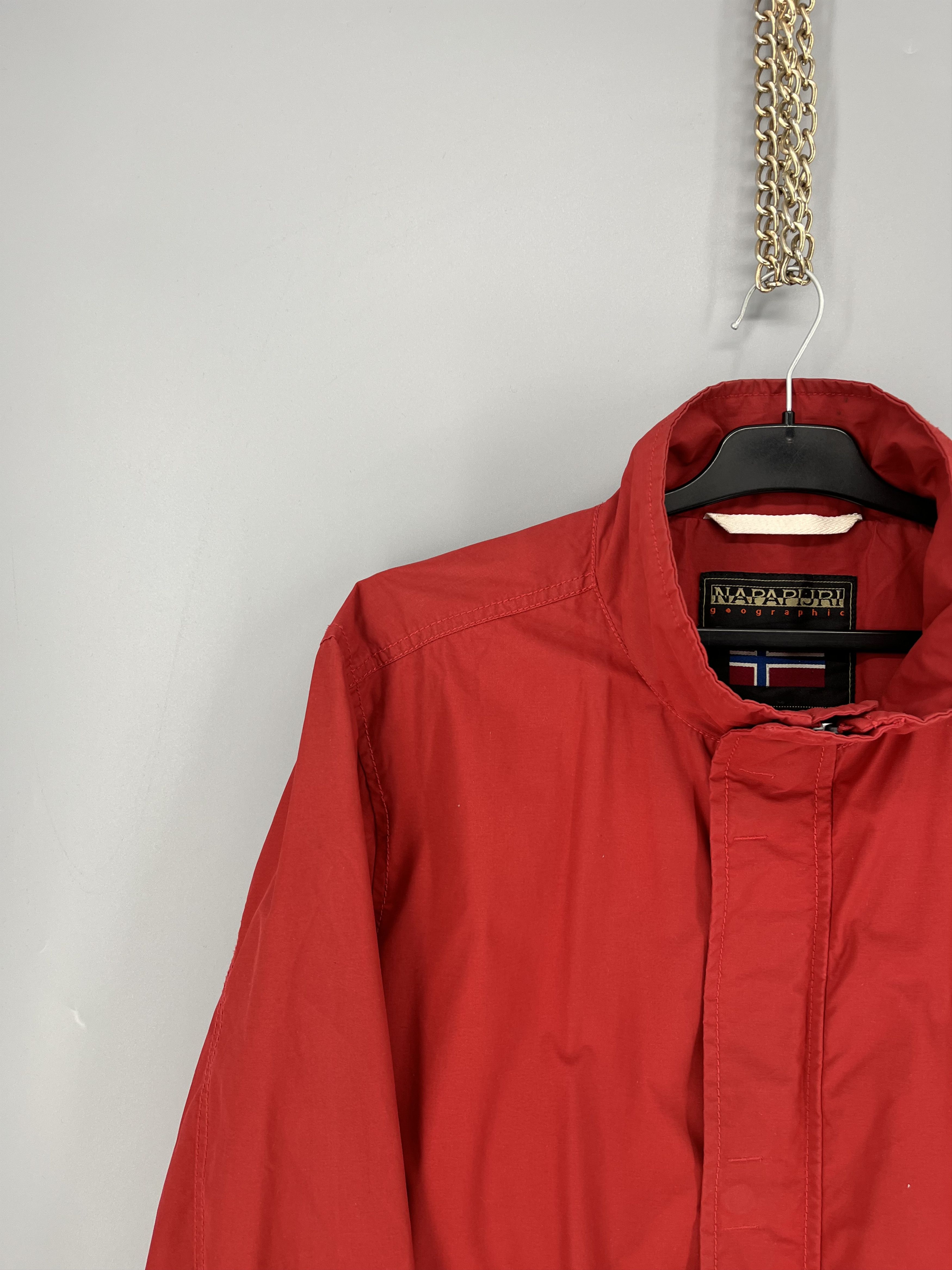 Napapijri Vintage y2k Napapijri Zip Jacket Red size XL Size US XL / EU 56 / 4 - 4 Thumbnail