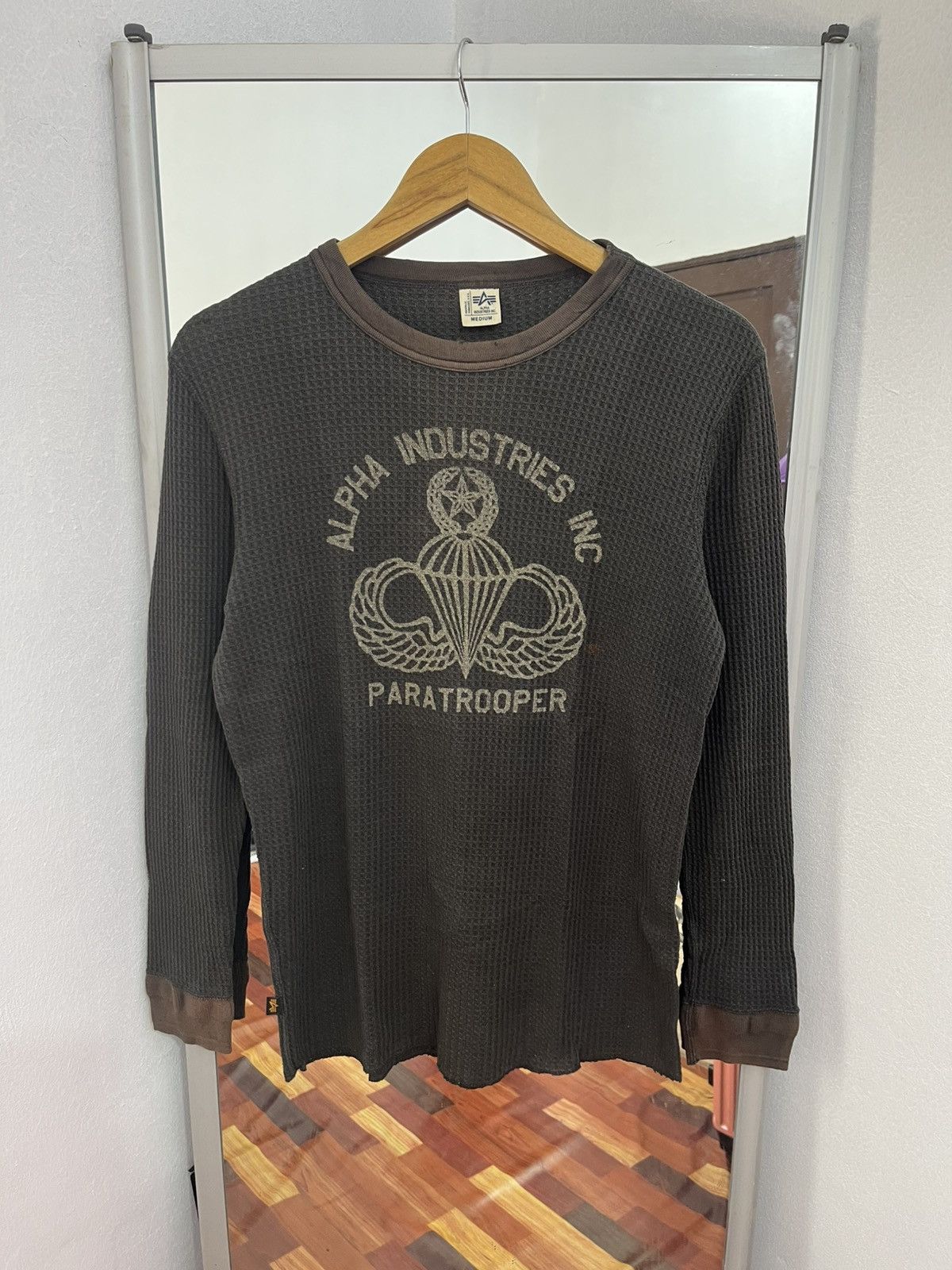 Alpha Industries Alpha Industries Paratrooper Waffle Shirt Japan Size US S / EU 44-46 / 1 - 1 Thumbnail