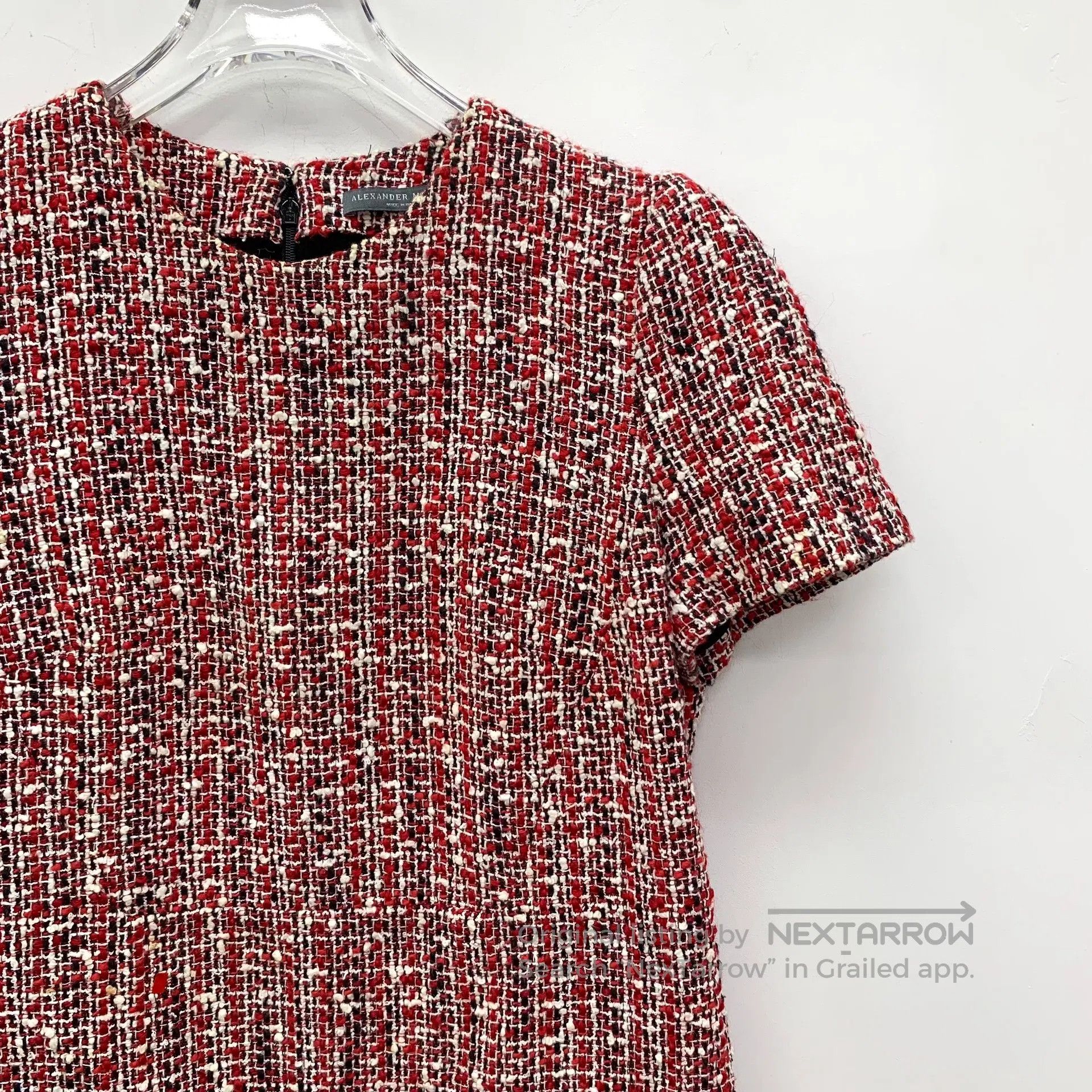 Alexander McQueen Alexander McQueen Red Cotton Round Neck Short Sleeve Weave Size S / US 4 / IT 40 - 3 Thumbnail