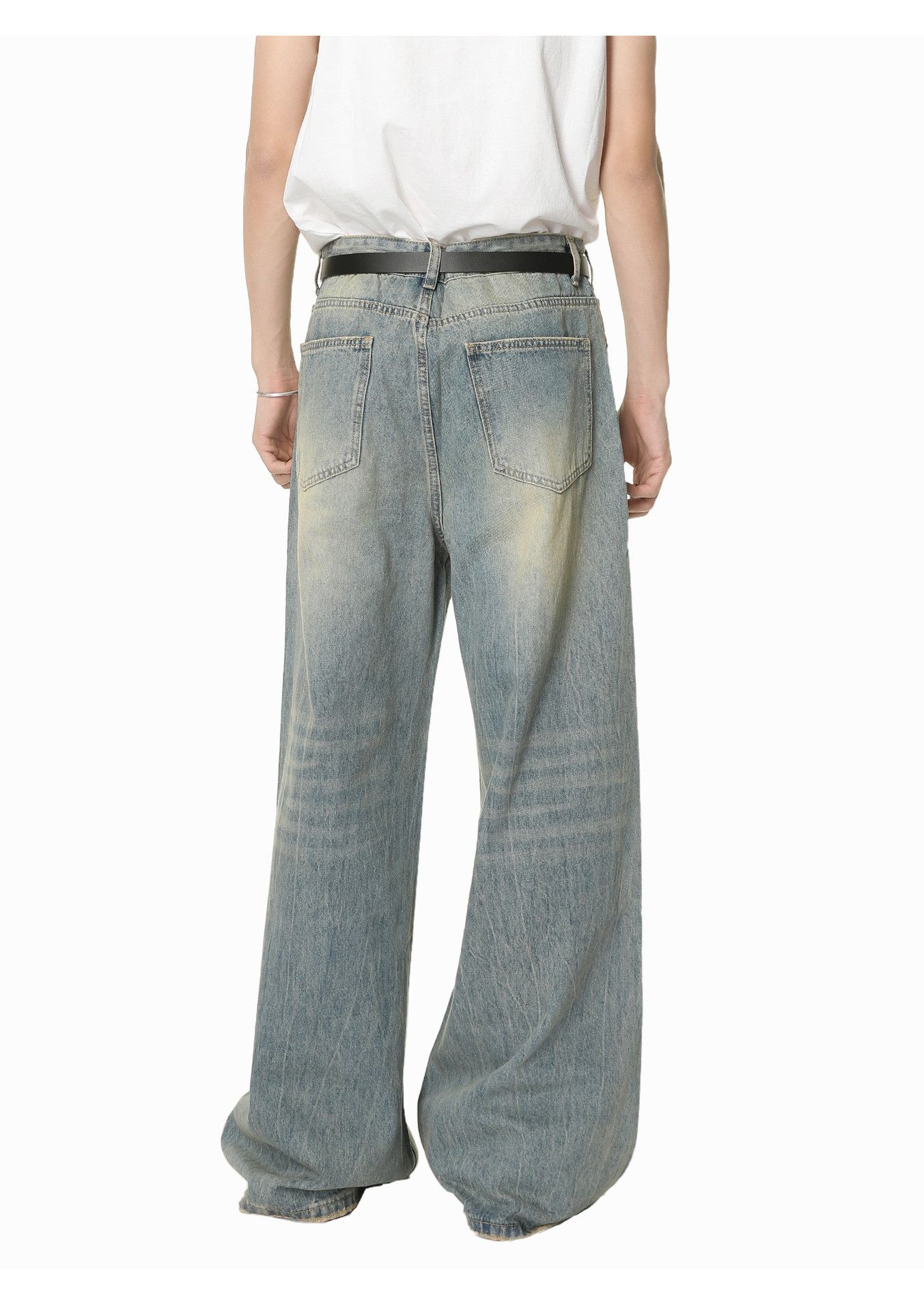 Vintage American Cleanfit light blue loose distressed washed jeans Size US 32 / EU 48 - 5 Thumbnail