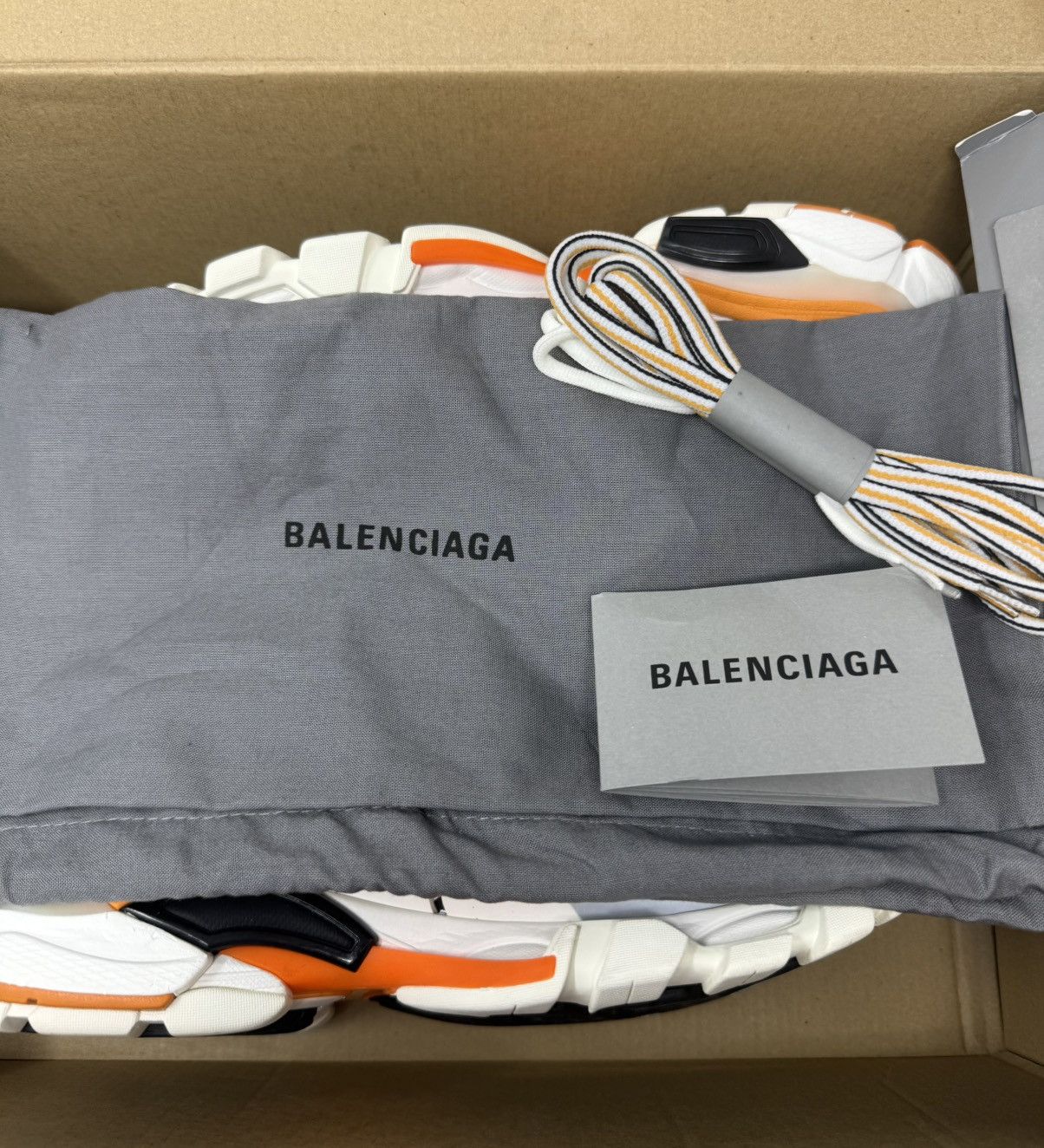 Balenciaga Balenciaga Track Sneaker White/Orange Size US 8 / EU 41 - 9 Thumbnail