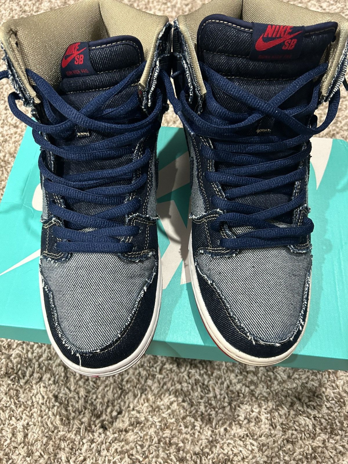 Nike Nike SB Dunk High x Reese Forbes “Denim” Size US 10.5 / EU 43-44 - 3 Thumbnail