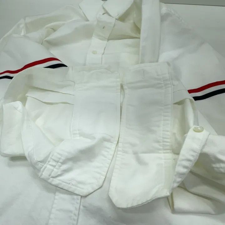 Thom Browne Thom Browne Classic Striped Long Sleeve Shirt -2507 Size US S / EU 44-46 / 1 - 6 Thumbnail
