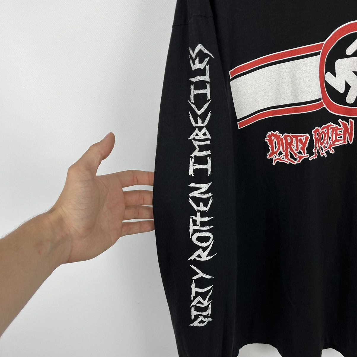 Band Tees Vintage Dirty Rotten Imbeciles DRI rare tour longsleeve 2004 Size US L / EU 52-54 / 3 - 5 Thumbnail