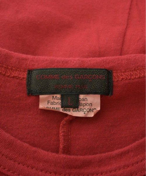 Comme des Garcons Homme Plus T-Shirts Long Back Crewneck Cotton Short Sleeve Red Size US L / EU 52-54 / 3 - 5 Thumbnail