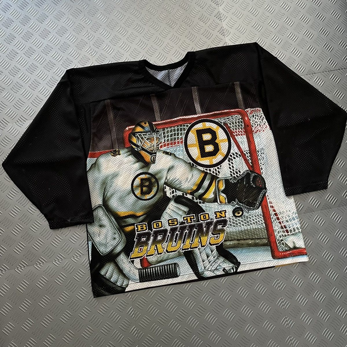 Ccm Vintage 90s CCM NHL Boston Bruins Goalie OVP Hockey Jersey Size US M / EU 48-50 / 2 - 3 Thumbnail