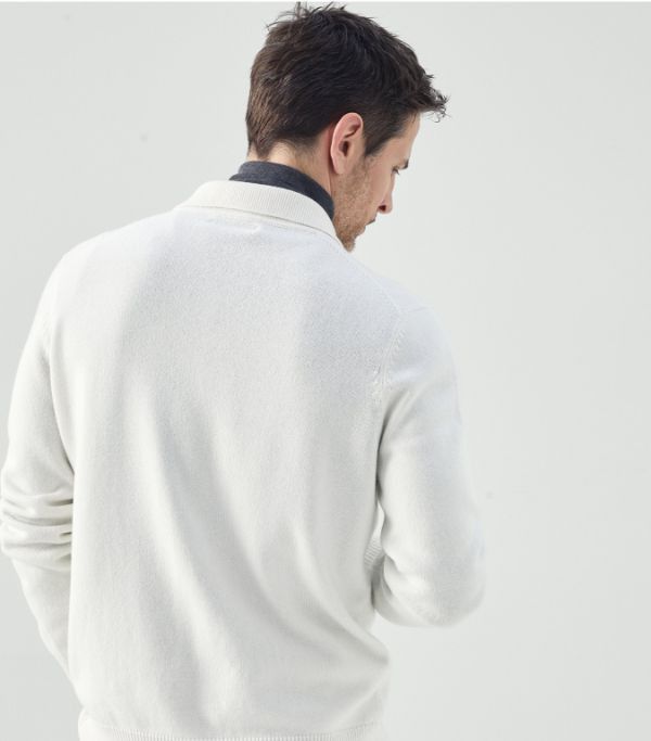 Brunello Cucinelli o1w1db10924 Cashmere Cardigan in White Size US XS / EU 42 / 0 - 2 Thumbnail