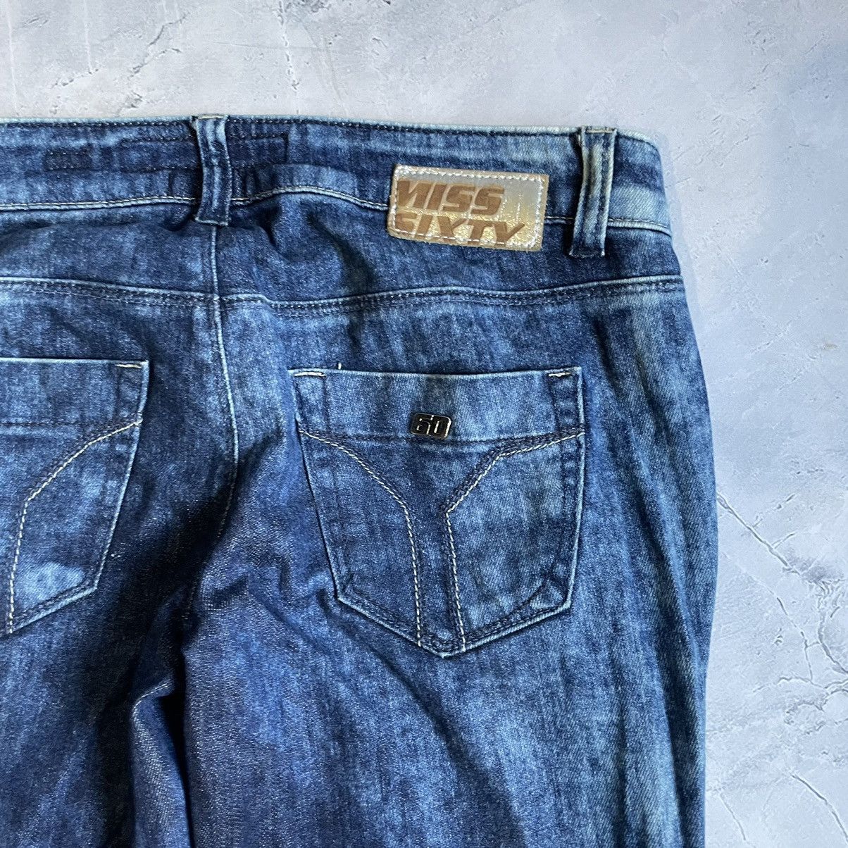 Japanese Brand × Miss Sixty Vintage Miss Sixty Jeans Flared Flap 00s Low Rice Size 28" / US 6 / IT 42 - 6 Thumbnail