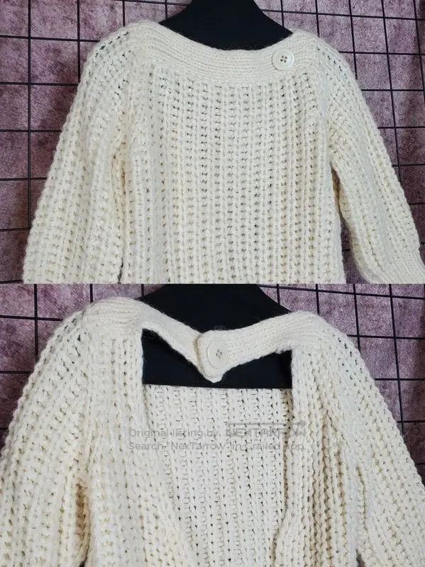 Burberry Burberry White Wool Blend Pleated Knit Top. Size S / US 4 / IT 40 - 3 Thumbnail