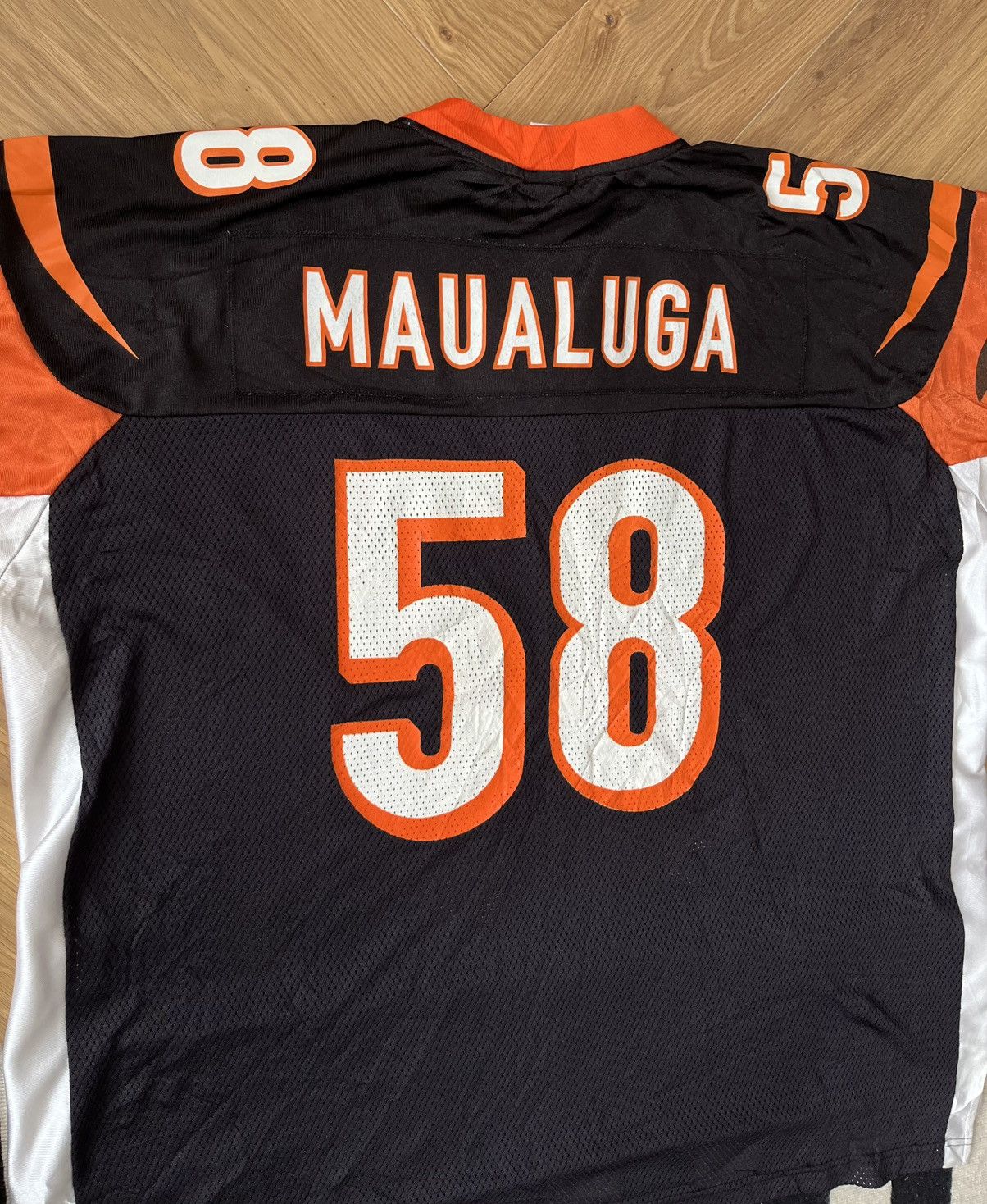 Reebok Vintage Rey Maualuga Cincinnati Bengals #58 Reebok Jersey Size US XXL / EU 58 / 5 - 7 Thumbnail
