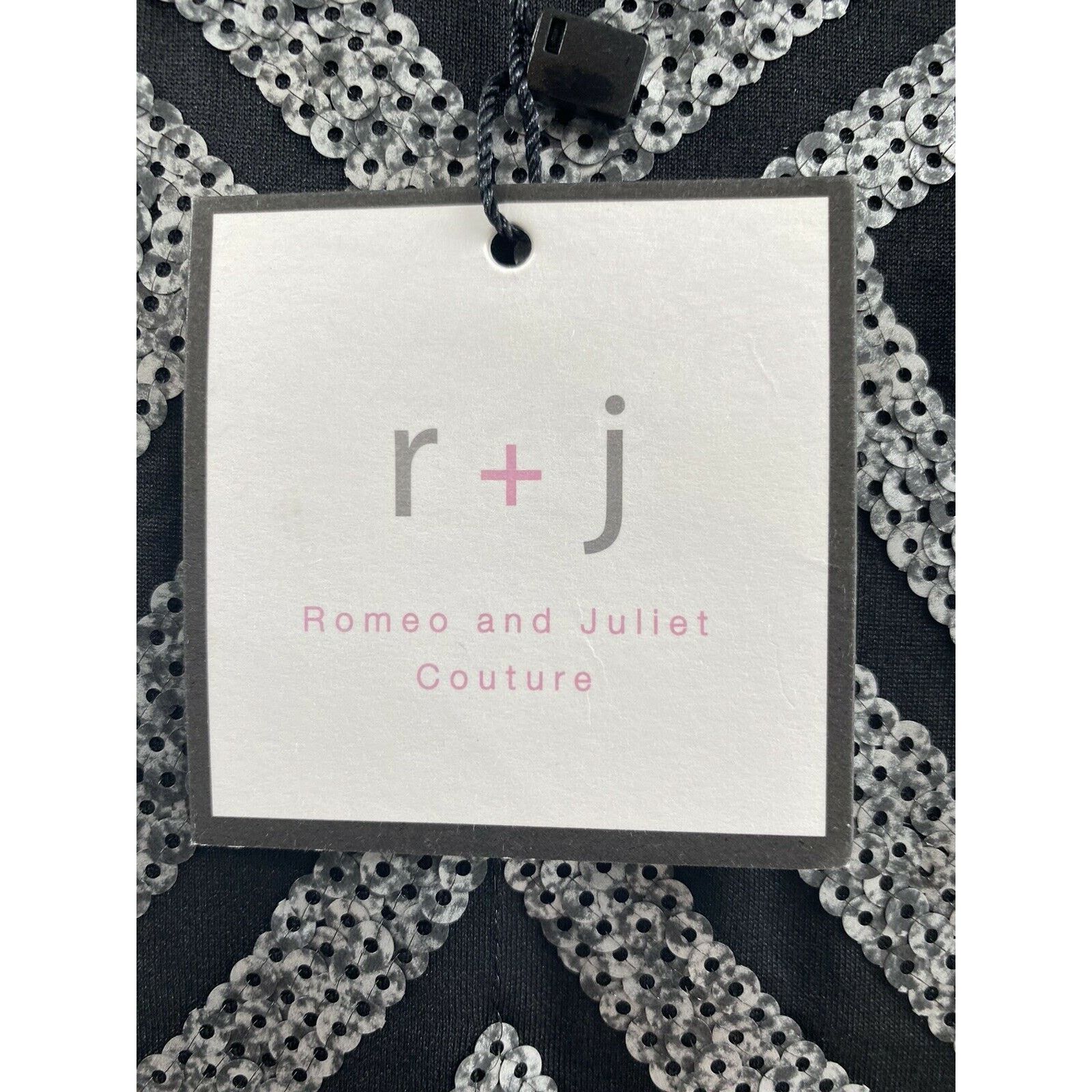 After Six Romeo and Juliet Couture Black Sequin Stretch Dress M Size M / US 6-8 / IT 42-44 - 10 Thumbnail