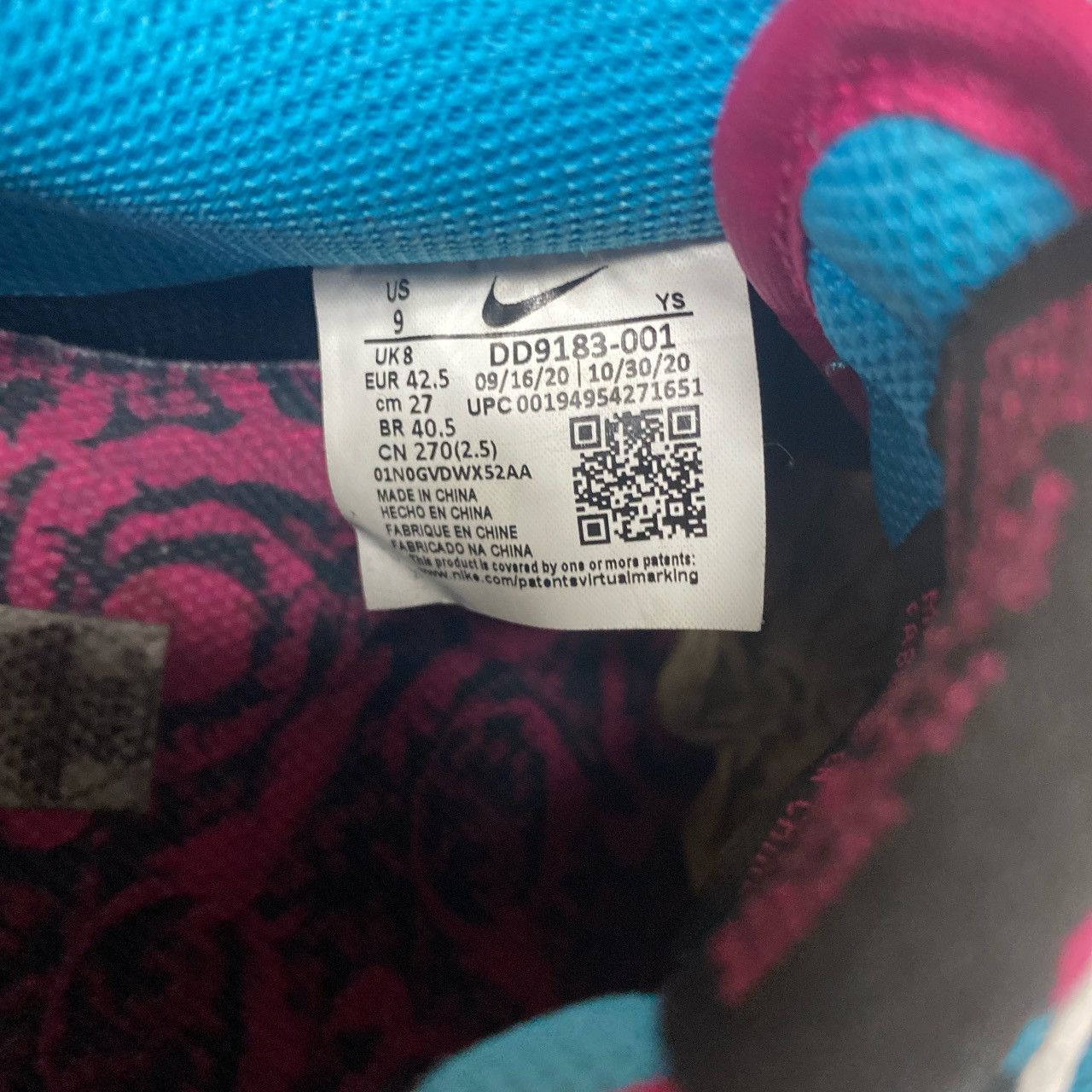 Nike Air Force 1 ‘Miami nights’ Size US 9 / EU 42 - 6 Thumbnail