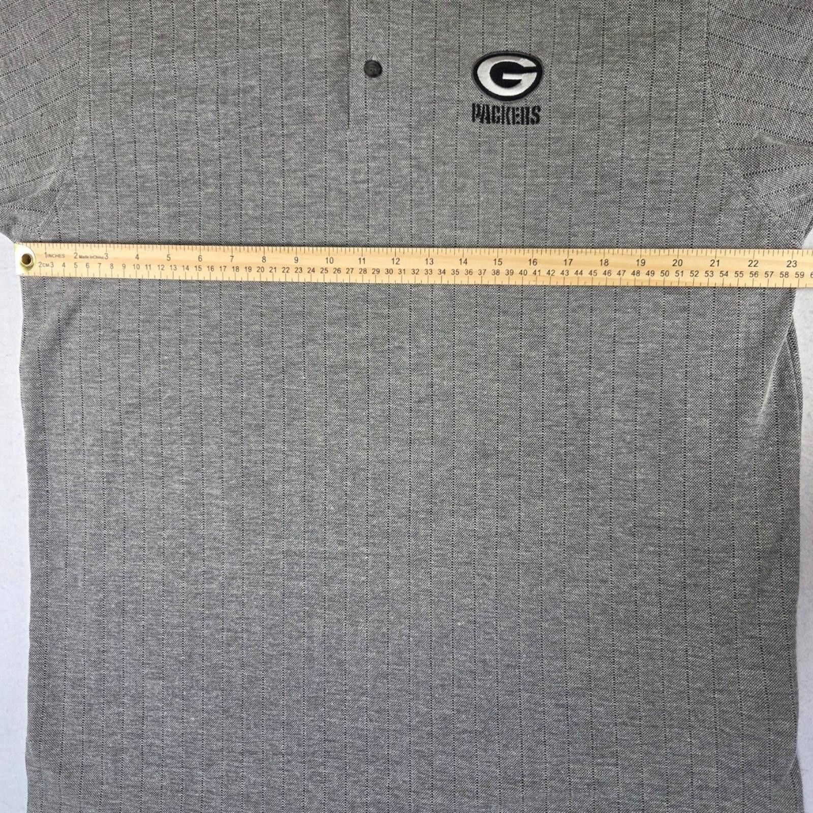 NFL VTG NFL Team Apparel Men's Green Bay Packers Polo XL Gray Size US XL / EU 56 / 4 - 5 Thumbnail